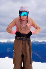PANTALON SKI SNOW - NON ISOLÉ - BRUN