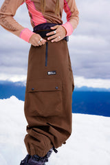 PANTALON SKI SNOW - NON ISOLÉ - BRUN