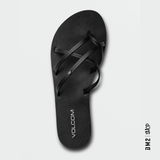 SANDALES FEMME NEW SCHOOL II TOUT NOIR, VOLCOM - DM2 SHOP