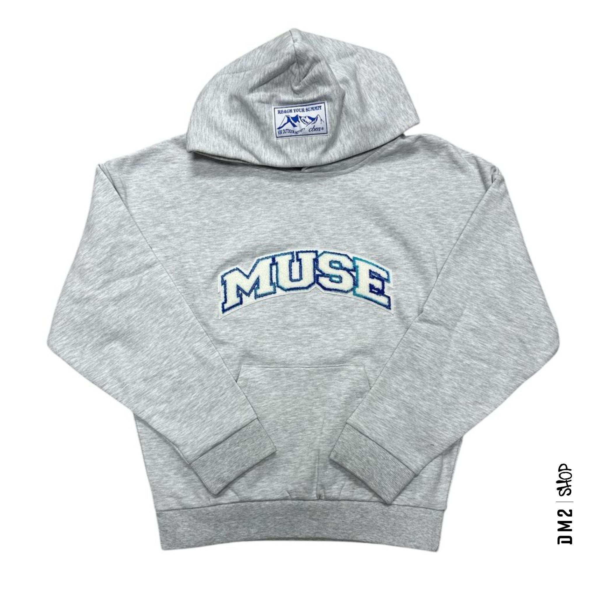 HOOD UNISEXE OG PATCH GRIS, MUSE - DM2 SHOP