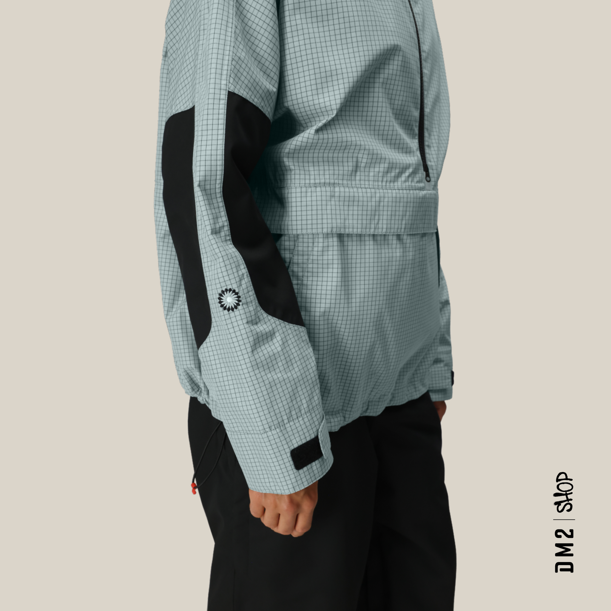 ANORAK OUTLINE SHELL BLEU GRID 686 POUR FEMME
