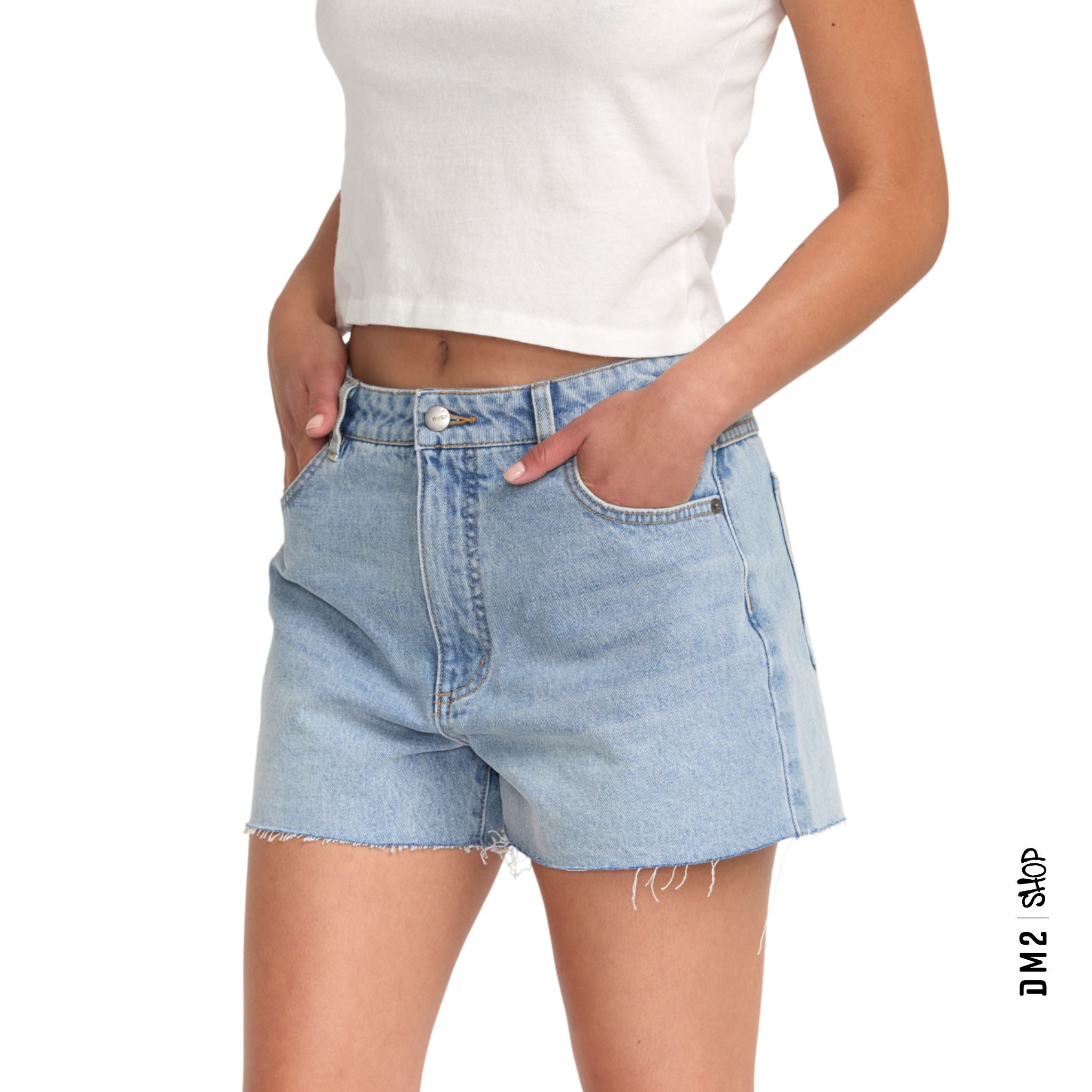 SHORT FEMME PACIFICA DENIM BLI, RVCA - DM2 SHOP