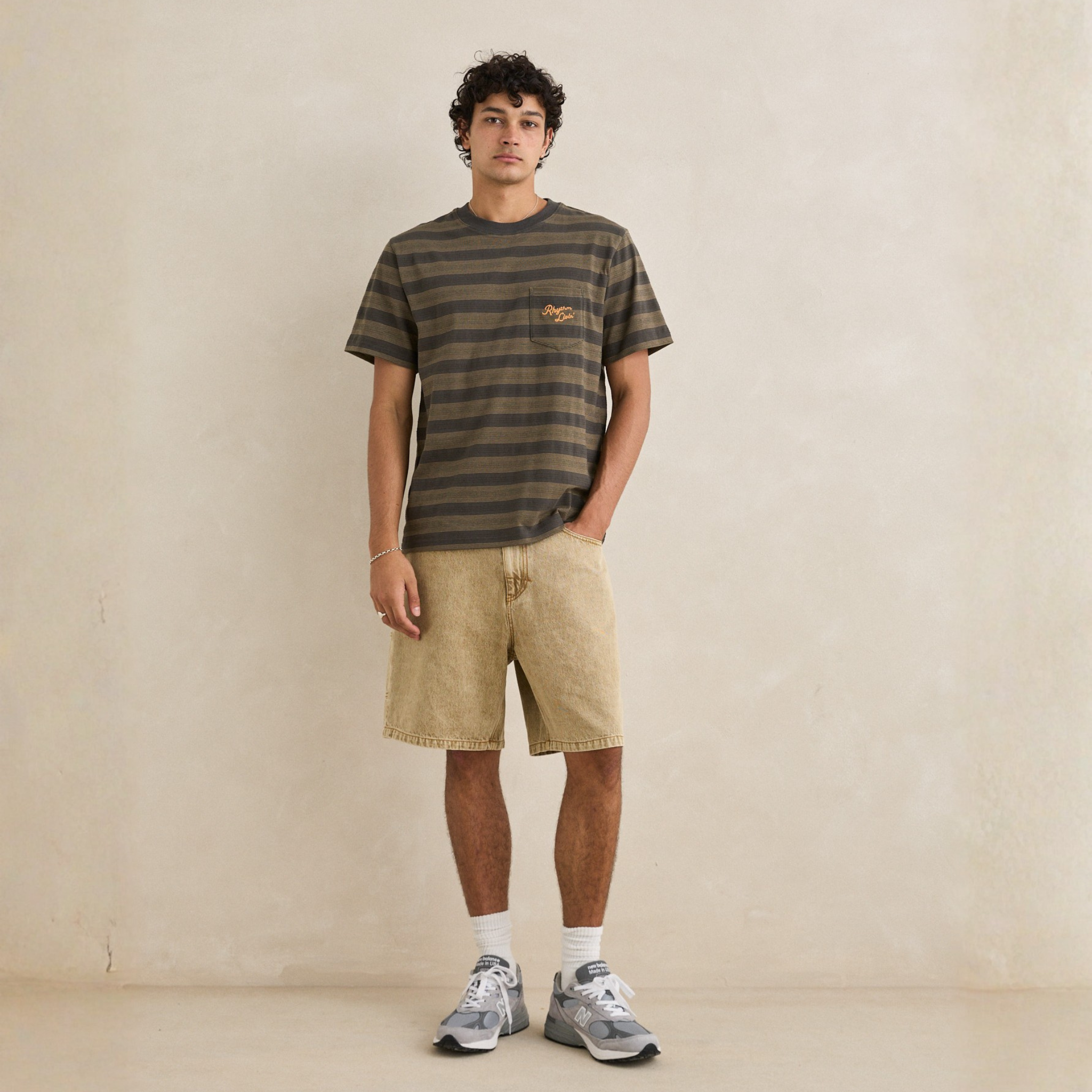 RHYTHM - T-SHIRT HOMME - VINTAGE JAQUARD