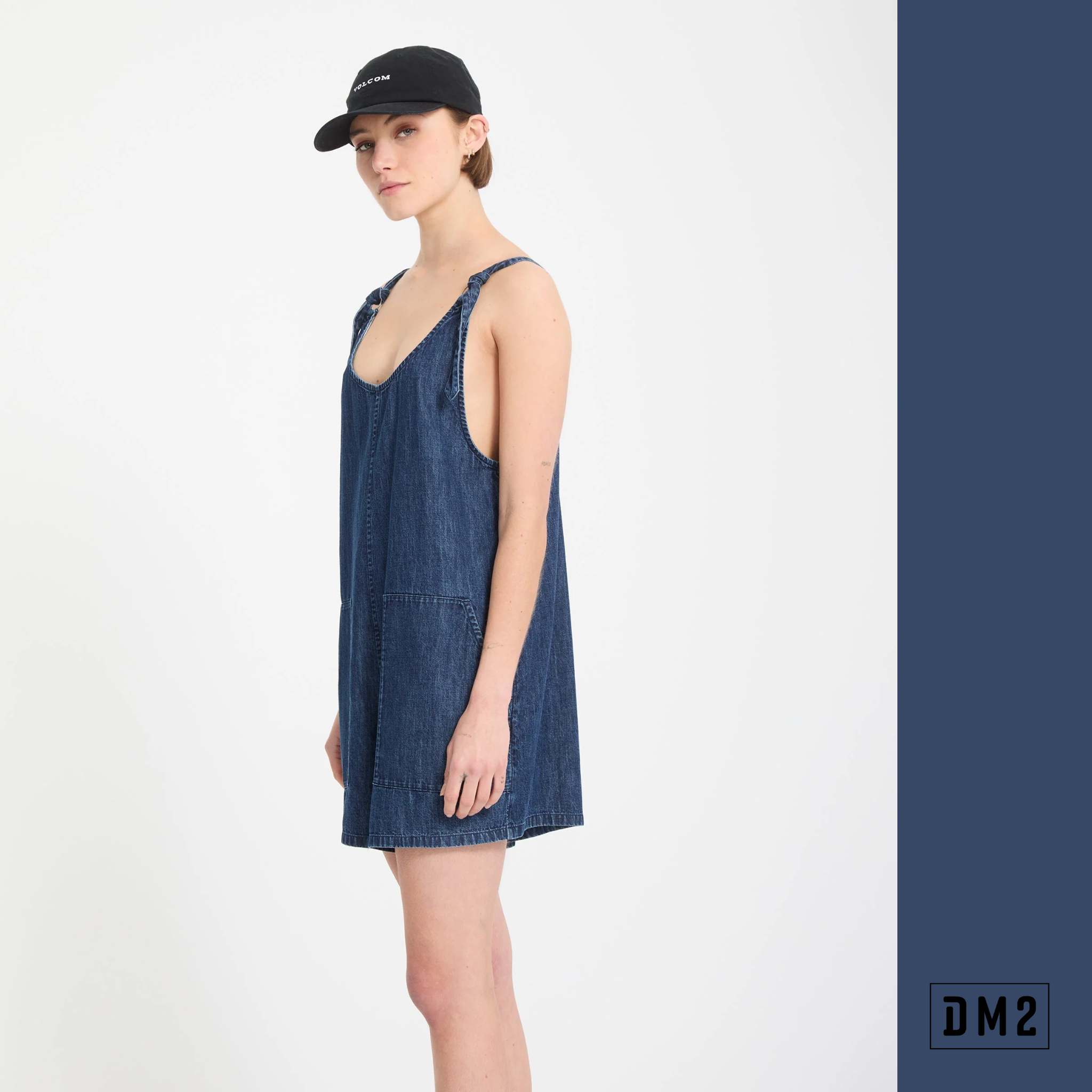 VOLCOM - LIVED IN DEJA BLUE - ROMPER FEMME
