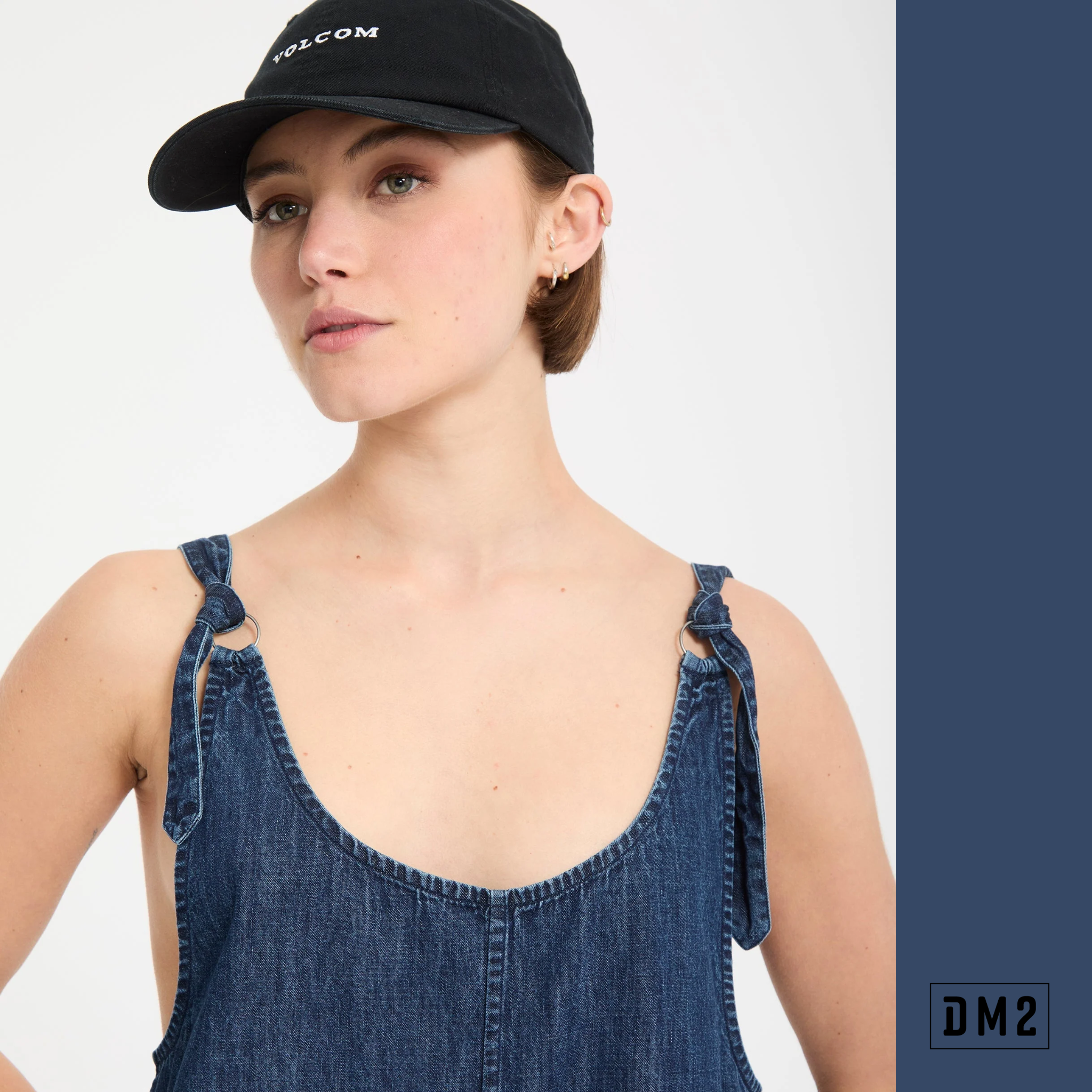 VOLCOM - LIVED IN DEJA BLUE - ROMPER FEMME