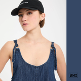VOLCOM - LIVED IN DEJA BLUE - ROMPER FEMME
