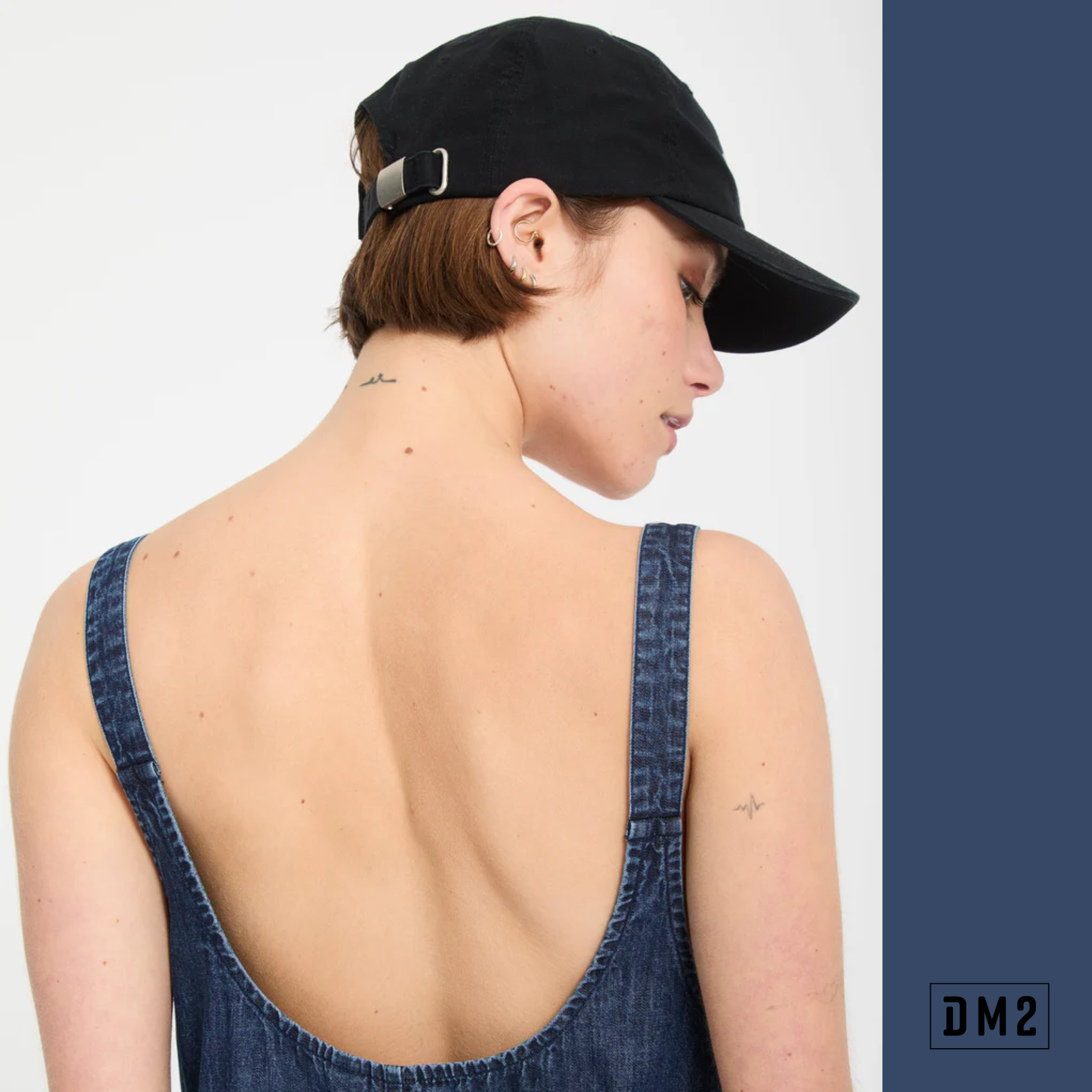 VOLCOM - LIVED IN DEJA BLUE - ROMPER FEMME