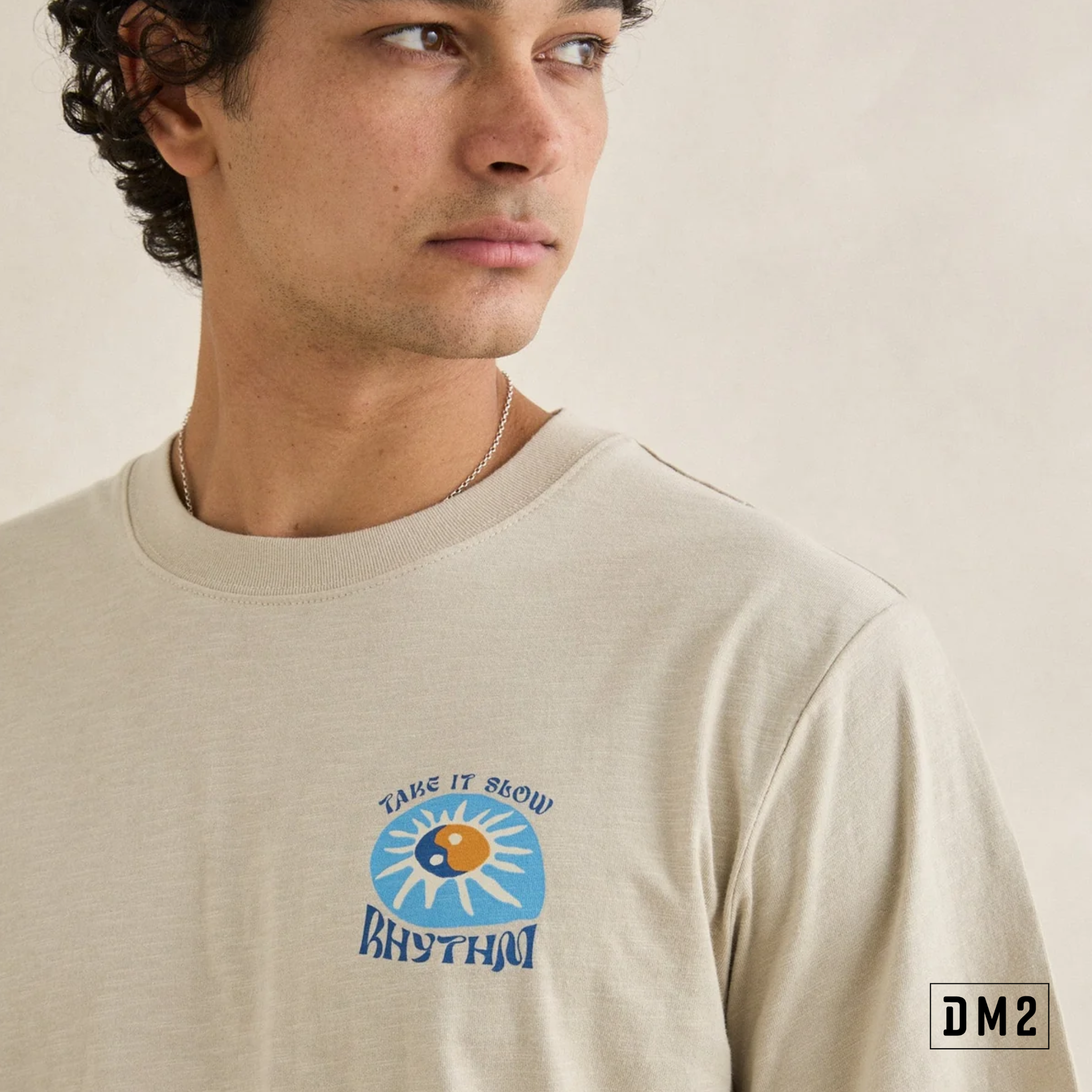RHYTHM - T-SHIRT HOMME - SLOW DOWN SLUB