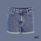 NOISY MAY - HIGH WAIST - SHORT DENIM FEMME