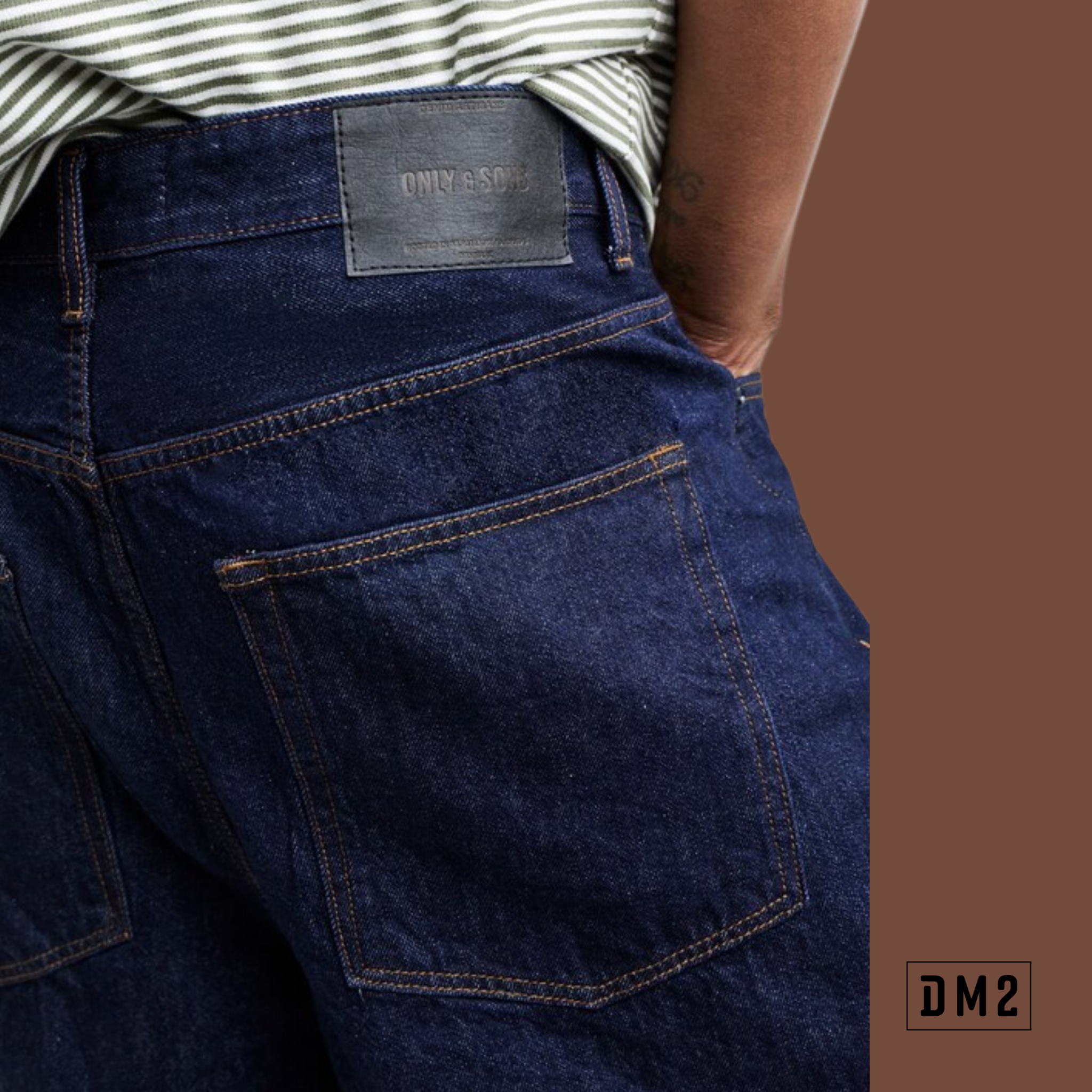 ONLY AND SONS - CARL BAGGY - SHORT DENIM RINSE