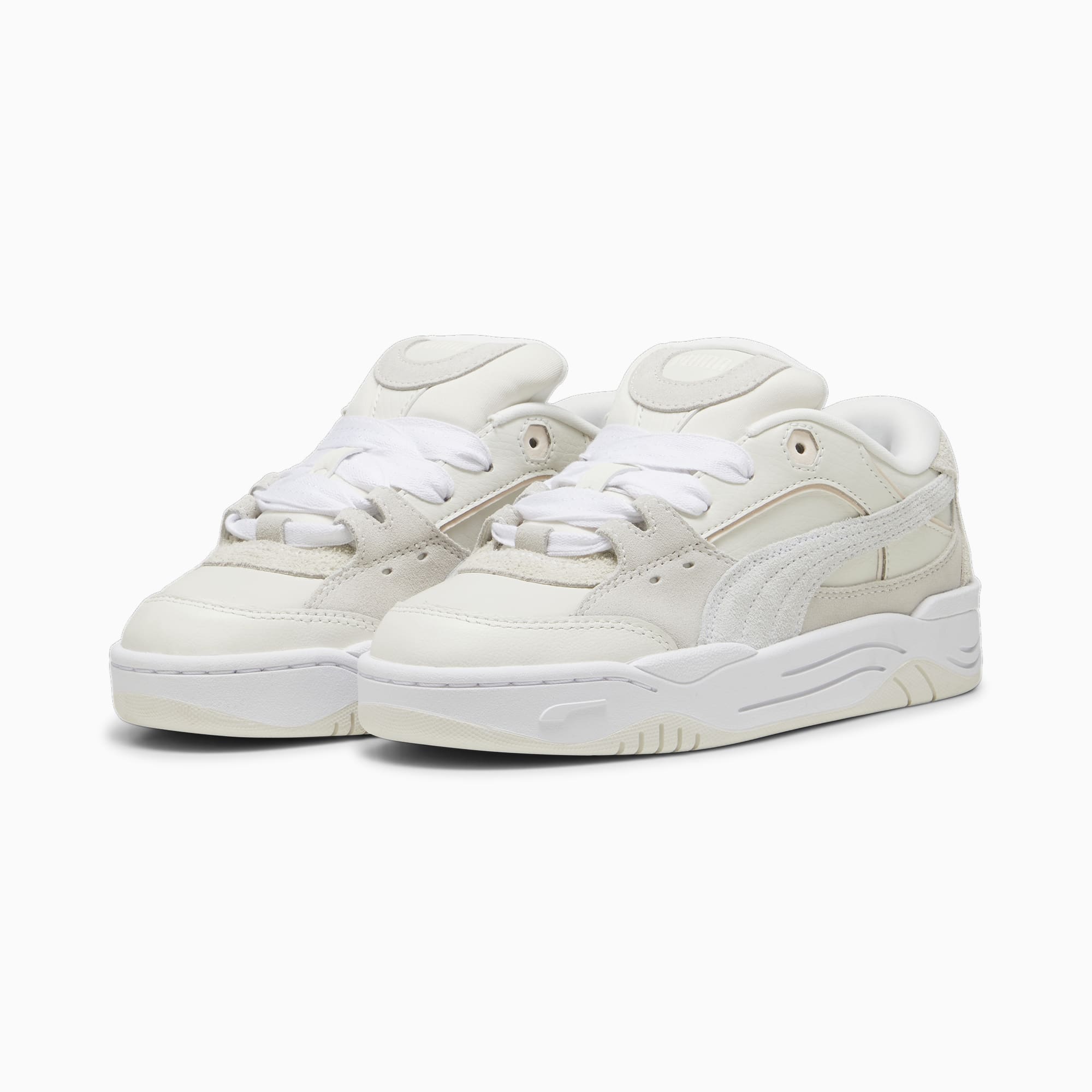 CHAUSSURES FEMME PUMA - 180 PREMIUM BLANC - GRIS - DM2 SHOP