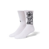 CHAUSSETTES HUF RAVE CREW BLANC - DM2 SHOP