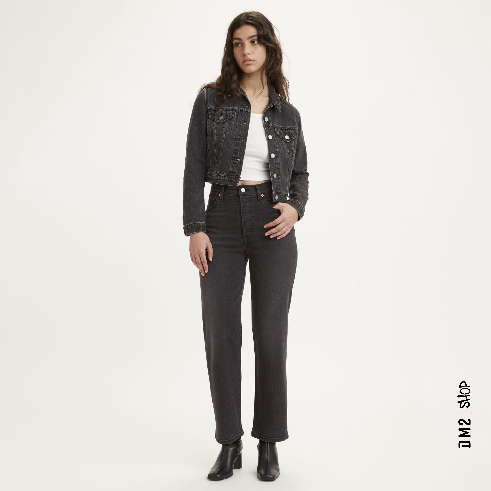 JEANS FEMME RIBCAGE ANKLE JUST A SEC, LEVI'S - DM2 SHOP