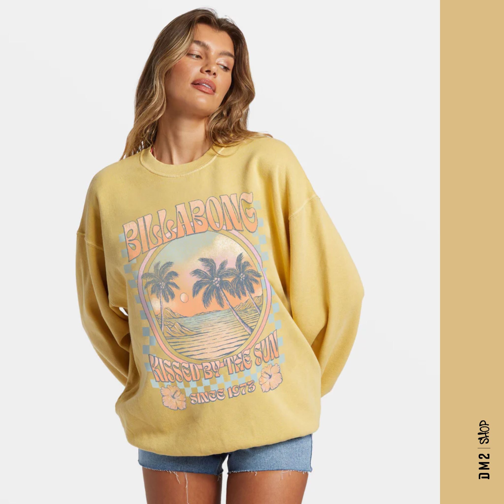 CREWNECK BILLABONG RIDE IN JAUNE - DM2 SHOP