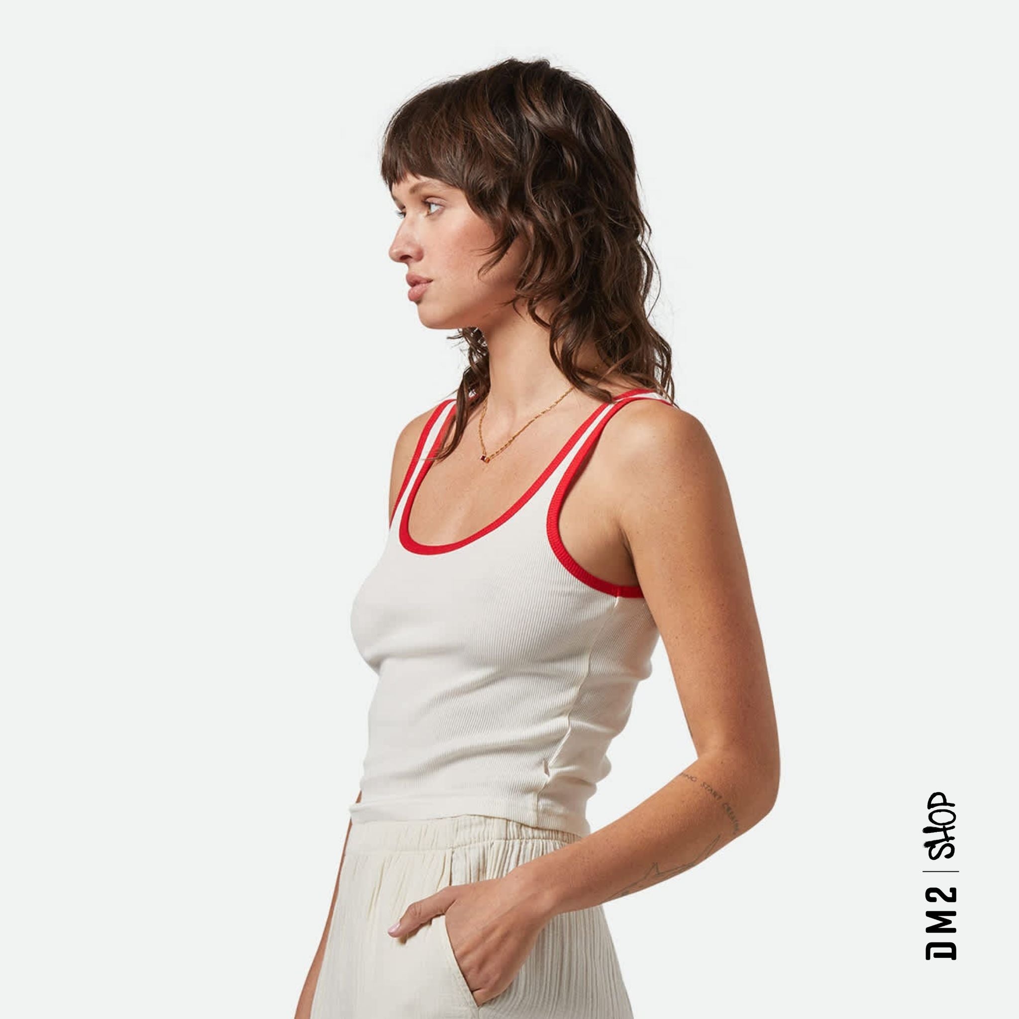 CAMISOLE FEMME ORGANIC RINGER, BRIXTON (3 couleurs) - DM2 SHOP