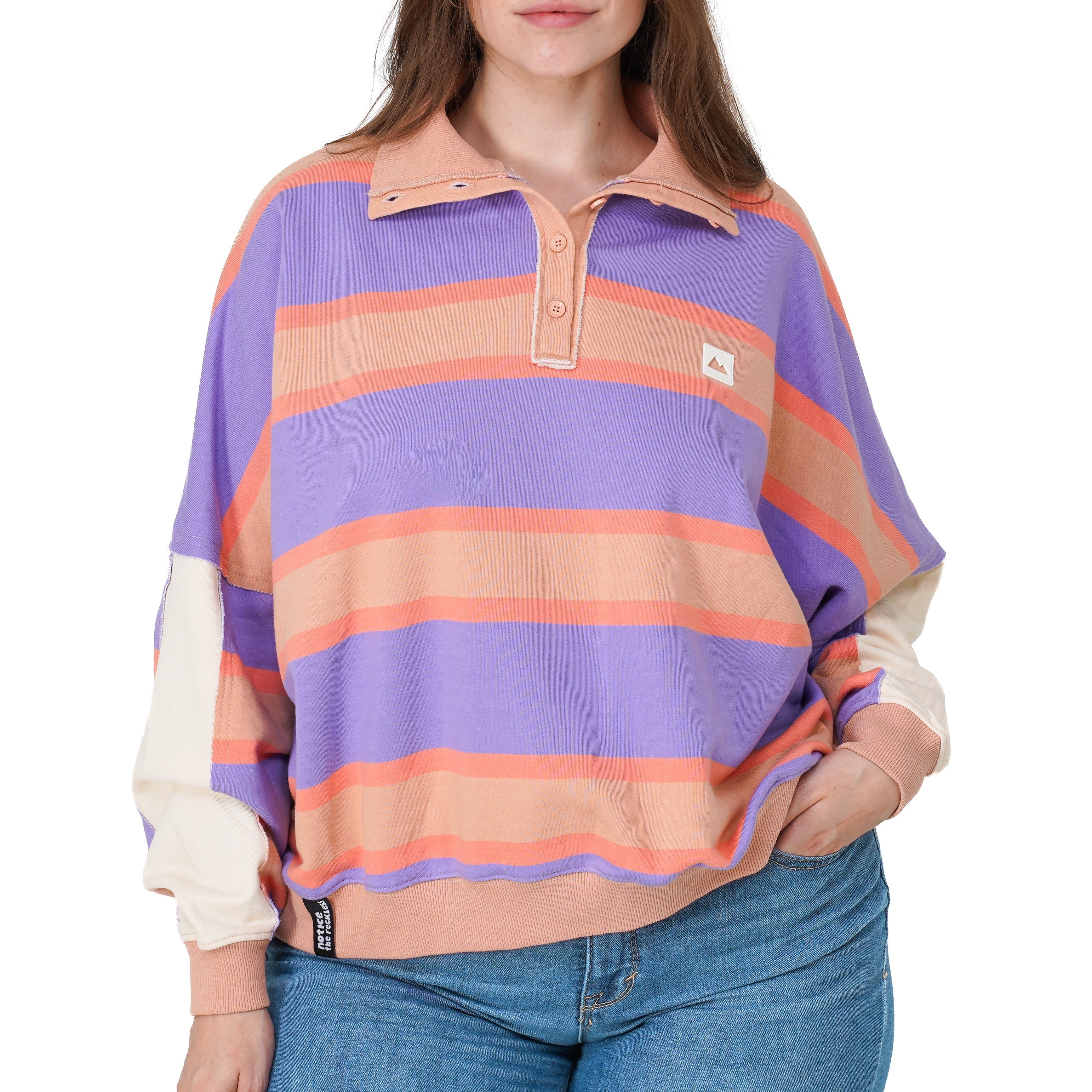 NOTICE THE RECKLESS - RETRO STRIPE POLO FEMME