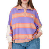 NOTICE THE RECKLESS - RETRO STRIPE POLO FEMME