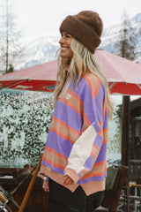 NOTICE THE RECKLESS - RETRO STRIPE POLO FEMME