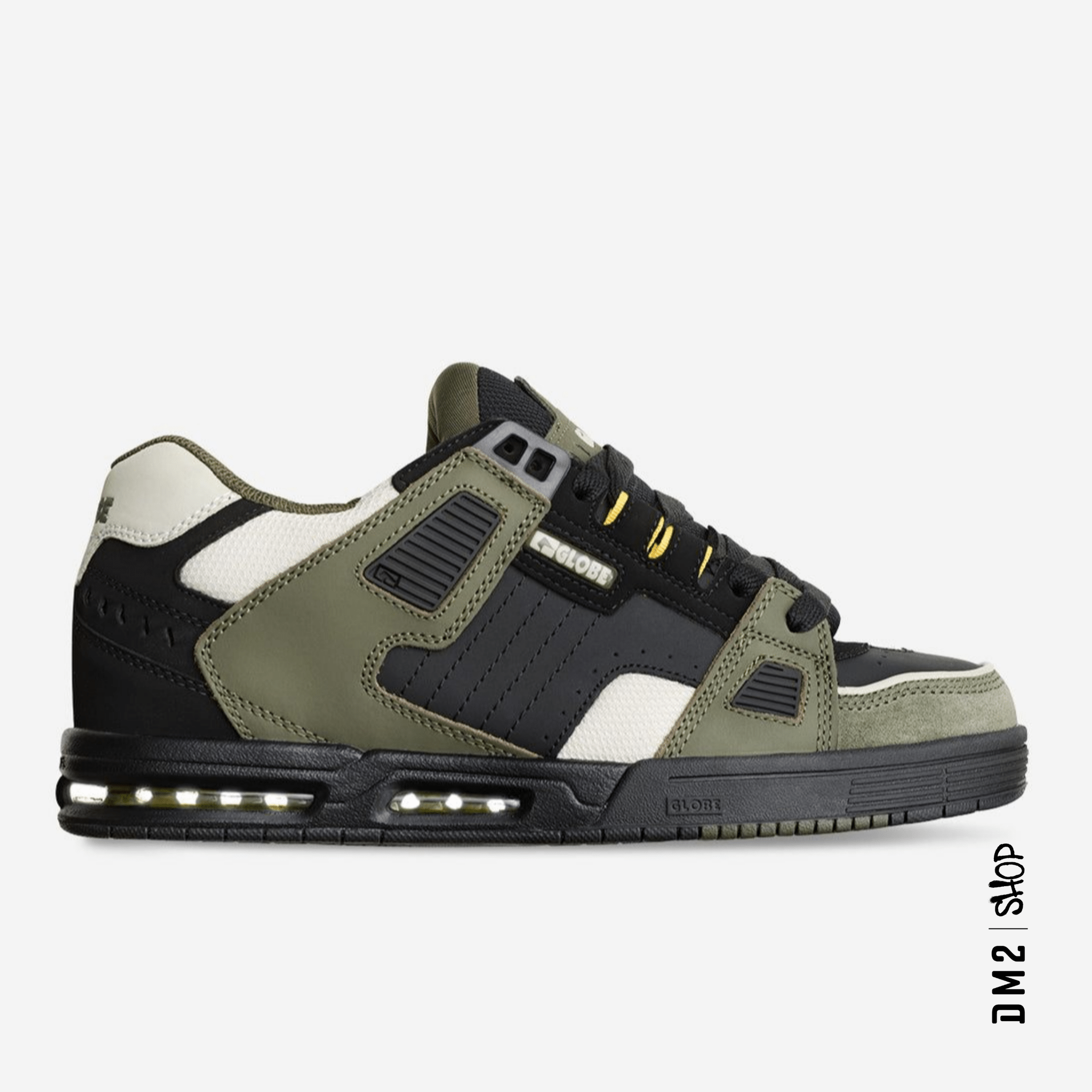 CHAUSSURES HOMME SABRE NOIR ARMY, GLOBE - DM2 SHOP