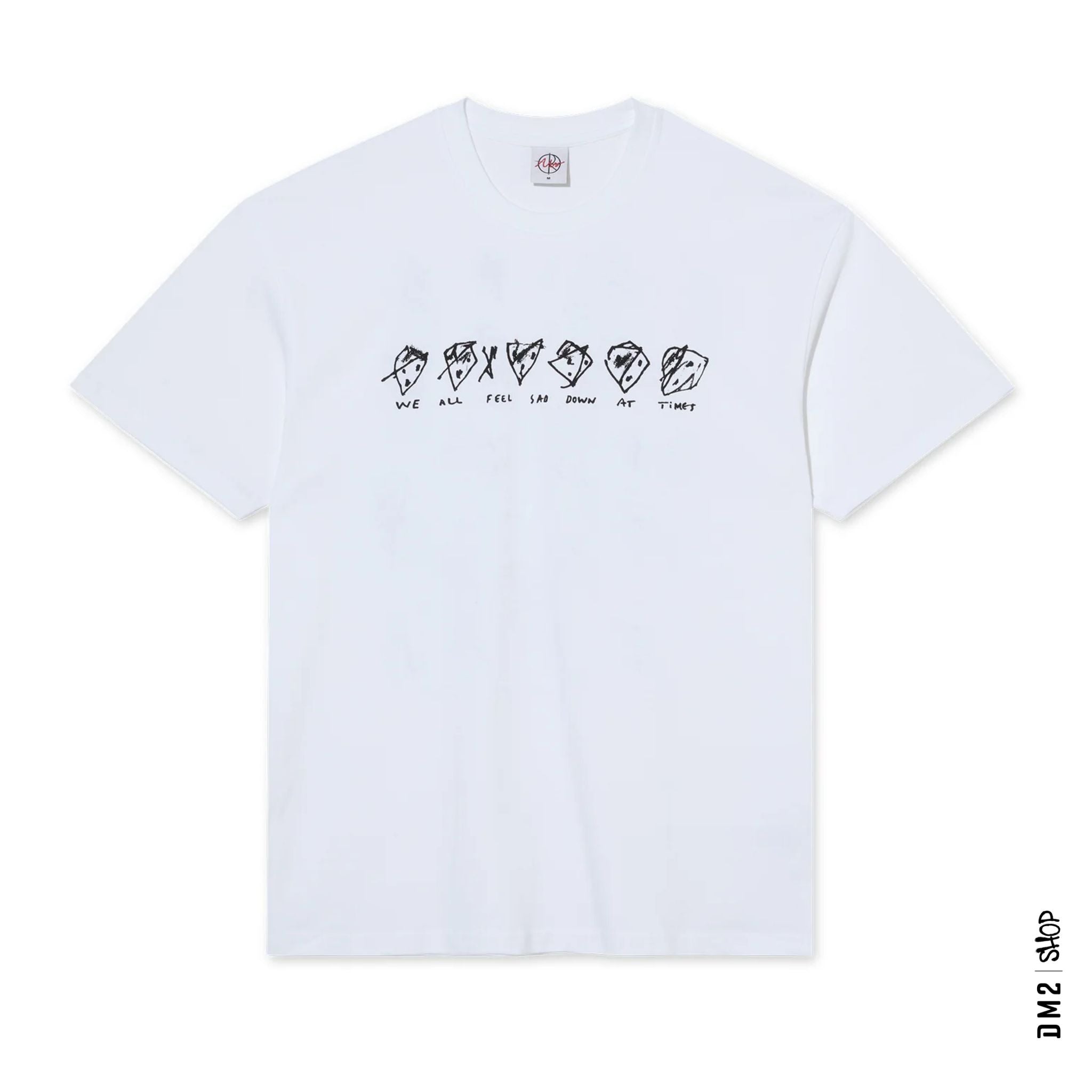 T - SHIRT POLAR SKATE SAD AT TIMES BLANC - DM2 SHOP