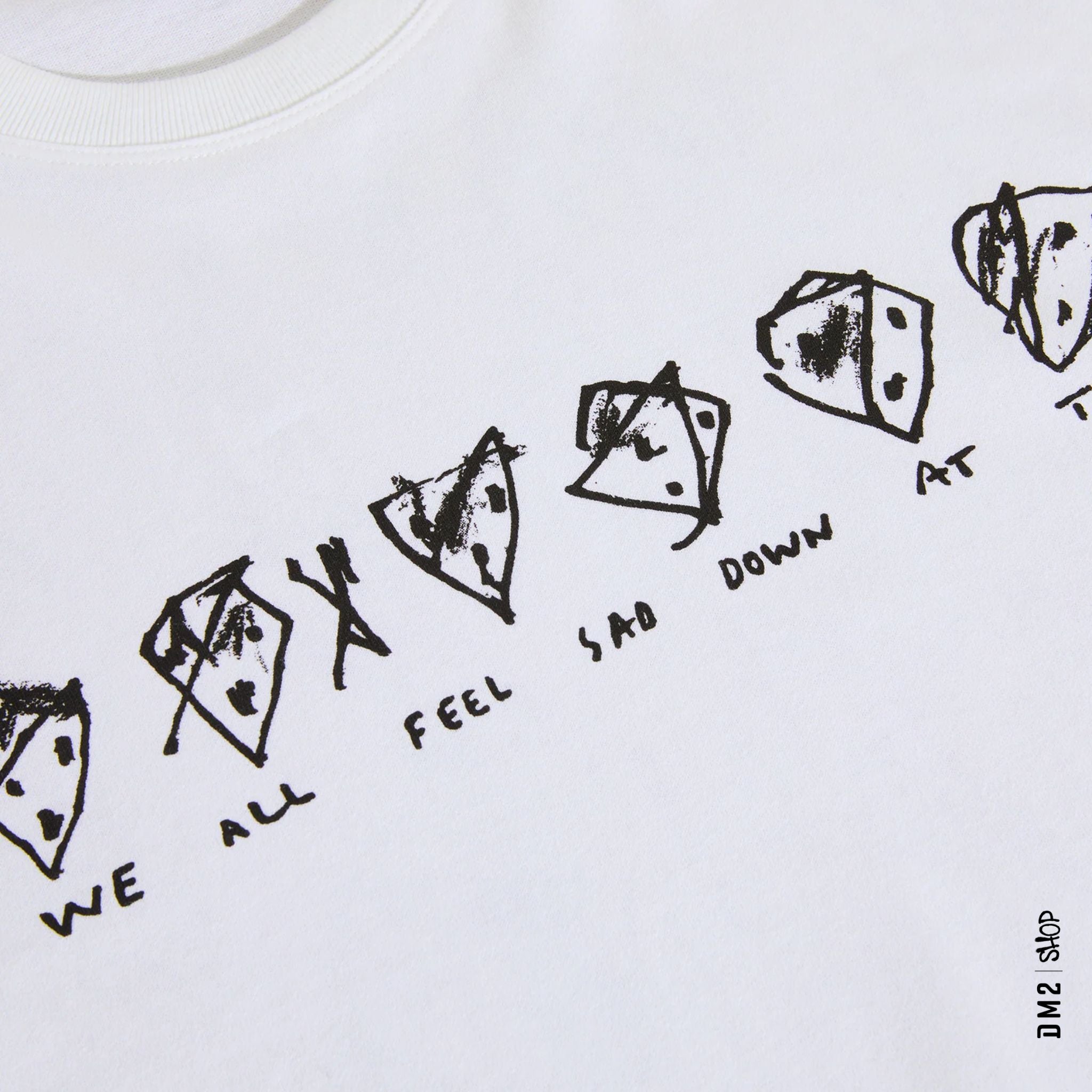 T - SHIRT POLAR SKATE SAD AT TIMES BLANC - DM2 SHOP