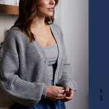 CARDIGAN SELENA NOIR ET GRIS, NANA THE BRAND - DM2 SHOP