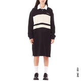 ROBE FEMME OBEY SESSION RUGBY DRESS NOIR - DM2 SHOP