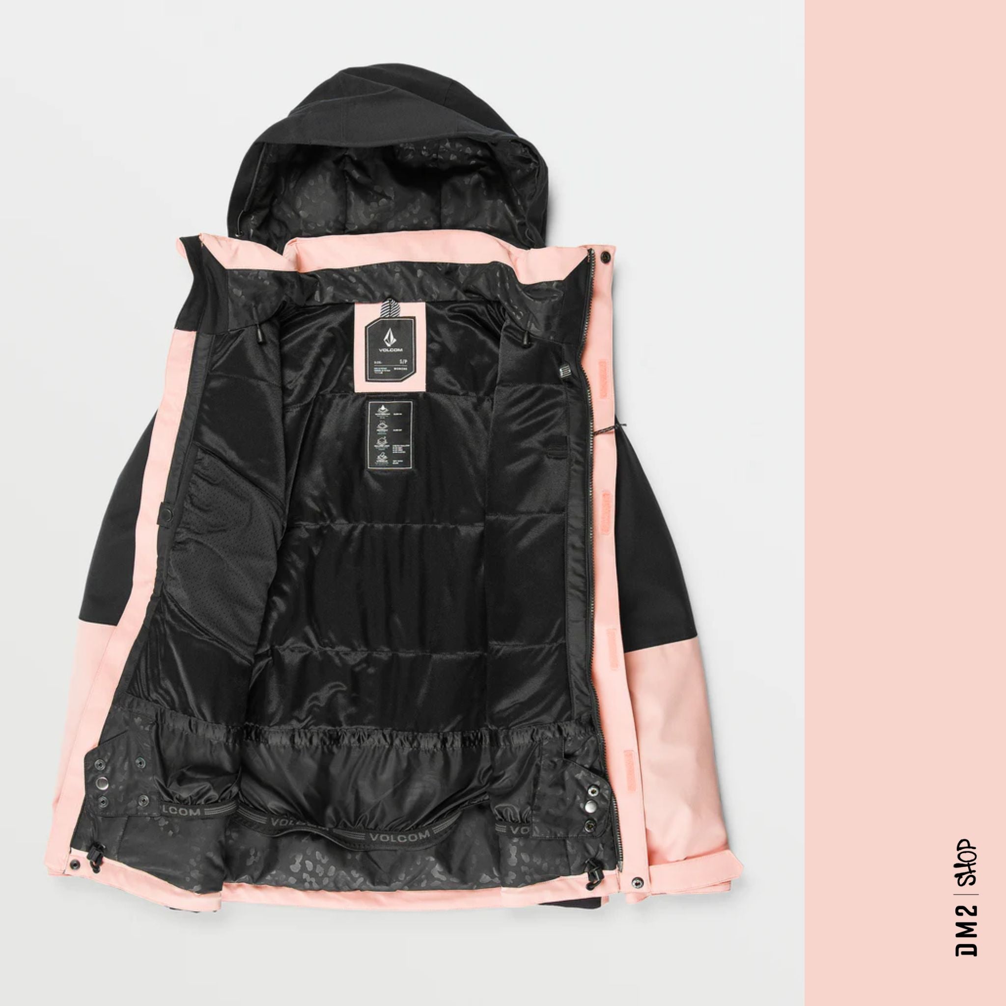 MANTEAU SKI - SNOW VOLCOM FEMME SHELTER 3D CORAL HAZE - DM2 SHOP