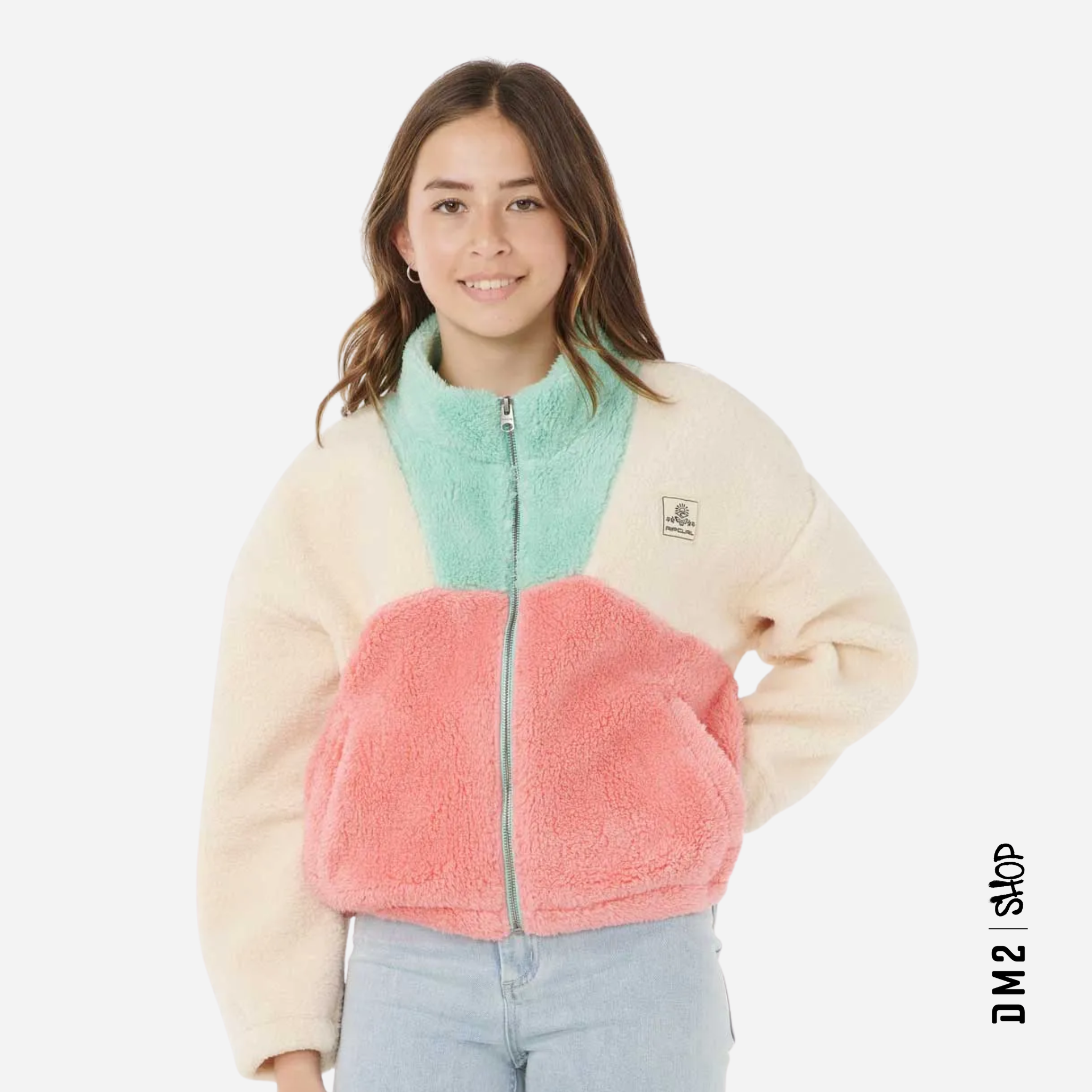sherpa-party-block-fille-RIPCURL-DM2-F25, POLAR, AUTOMNE, MANTEAU AUTOMNE