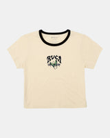 RVCA SHRUNKEN RINGER BEIGE FEMME - DM2 SHOP