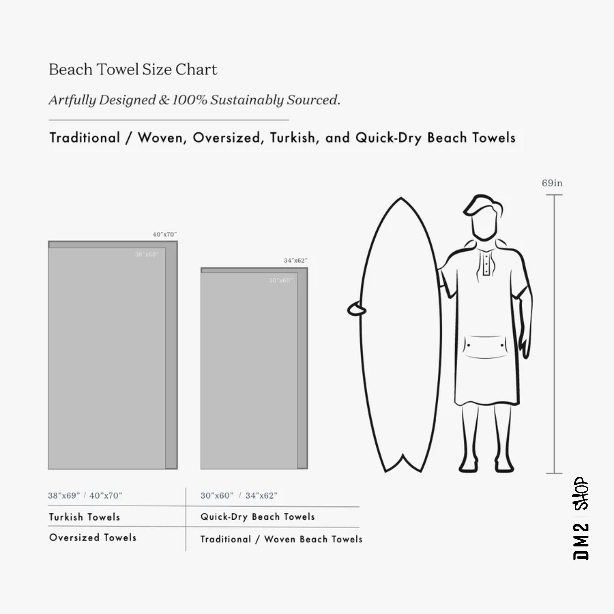 SERVIETTE PLAGE EL CAP QUICK DRY, SLOWTIDE - DM2 SHOP