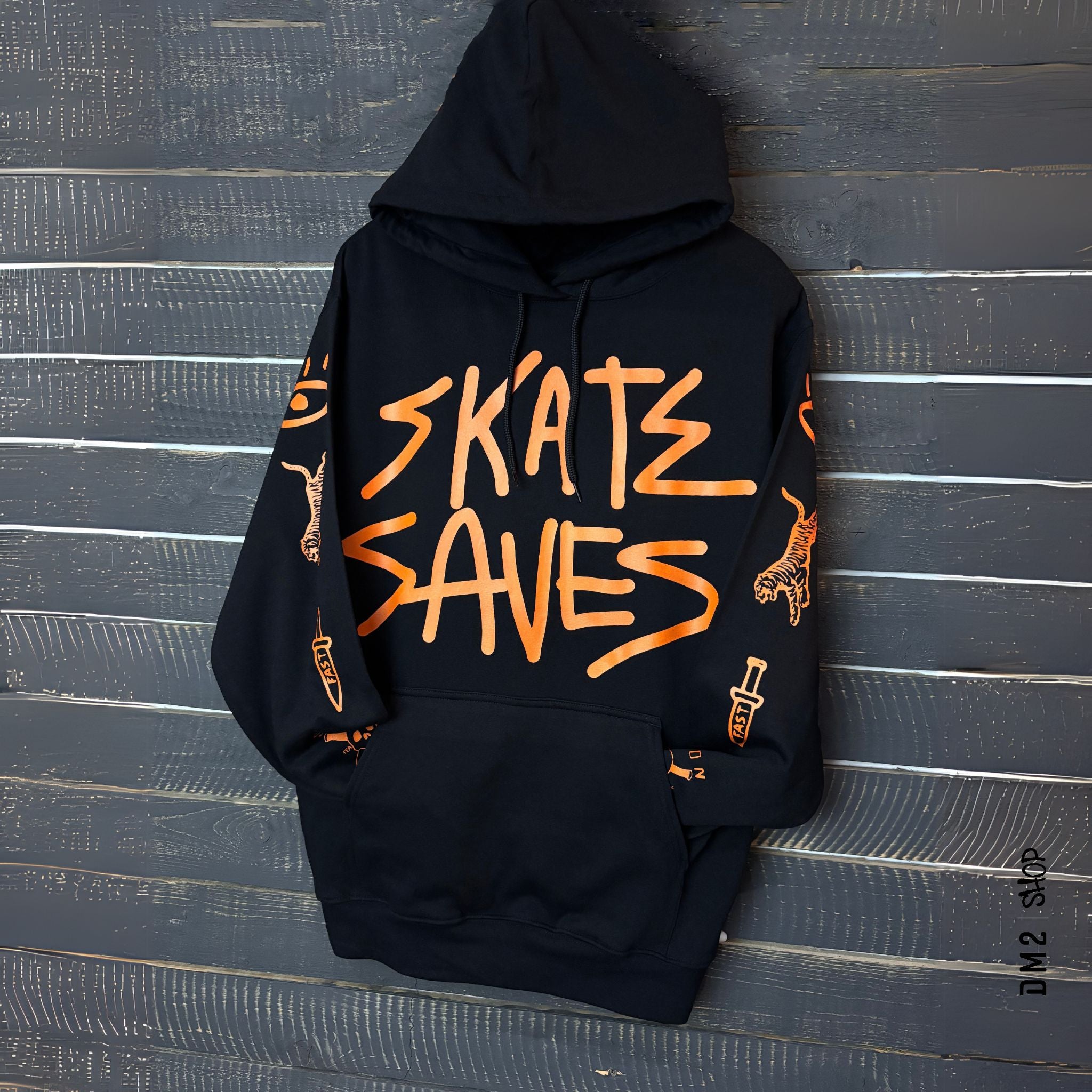 HOOD UNISEXE SKATE SAVES NOIR, TEASPOON - DM2 SHOP