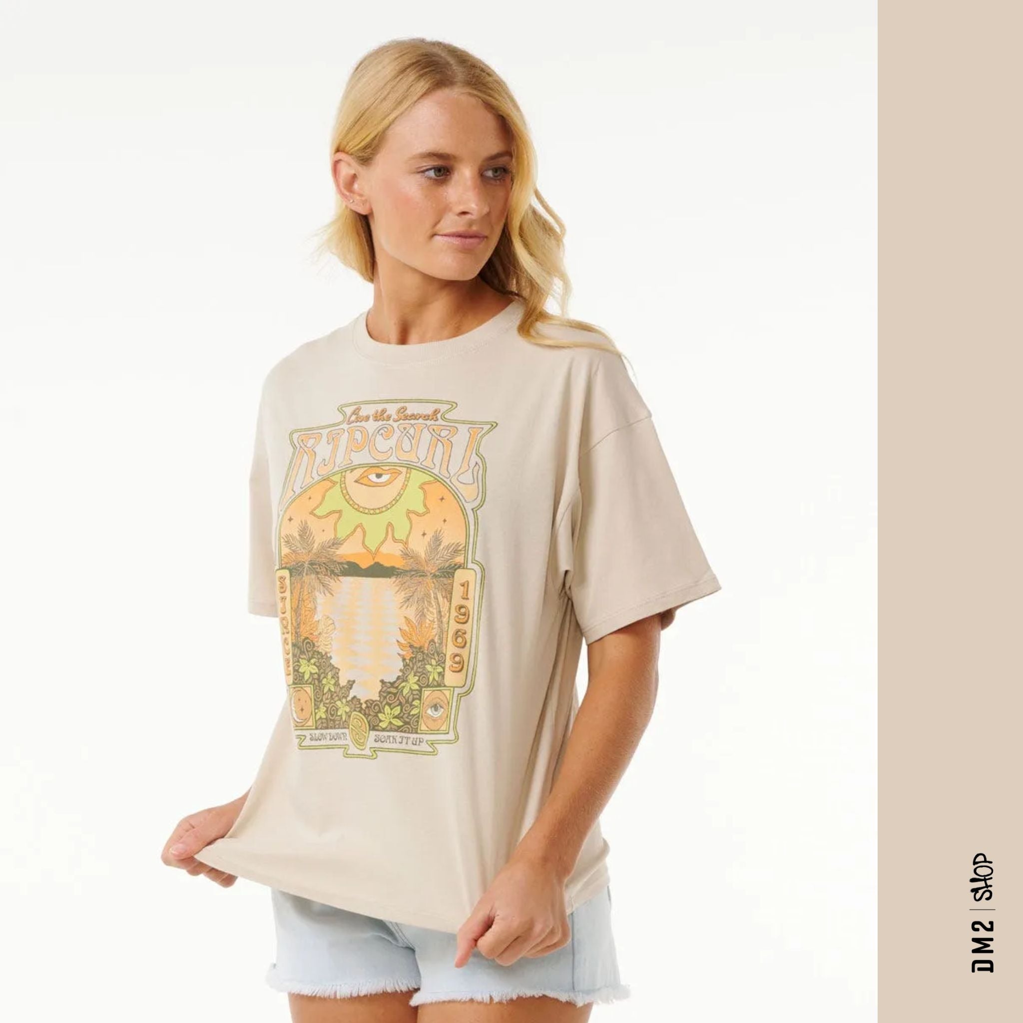 T - SHIRT SLOW DOWN HERITAGE RIP CURL FEMME - DM2 SHOP