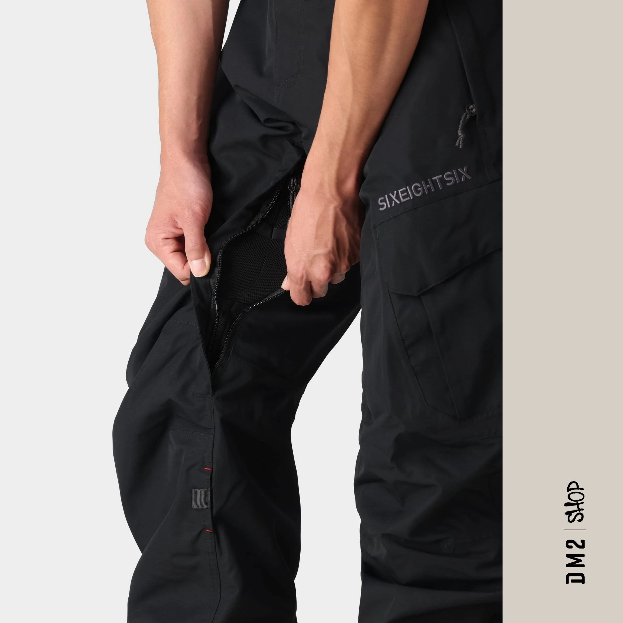 PANTALON SNOW 3 DANS 1 SMARTY NOIR - COURT