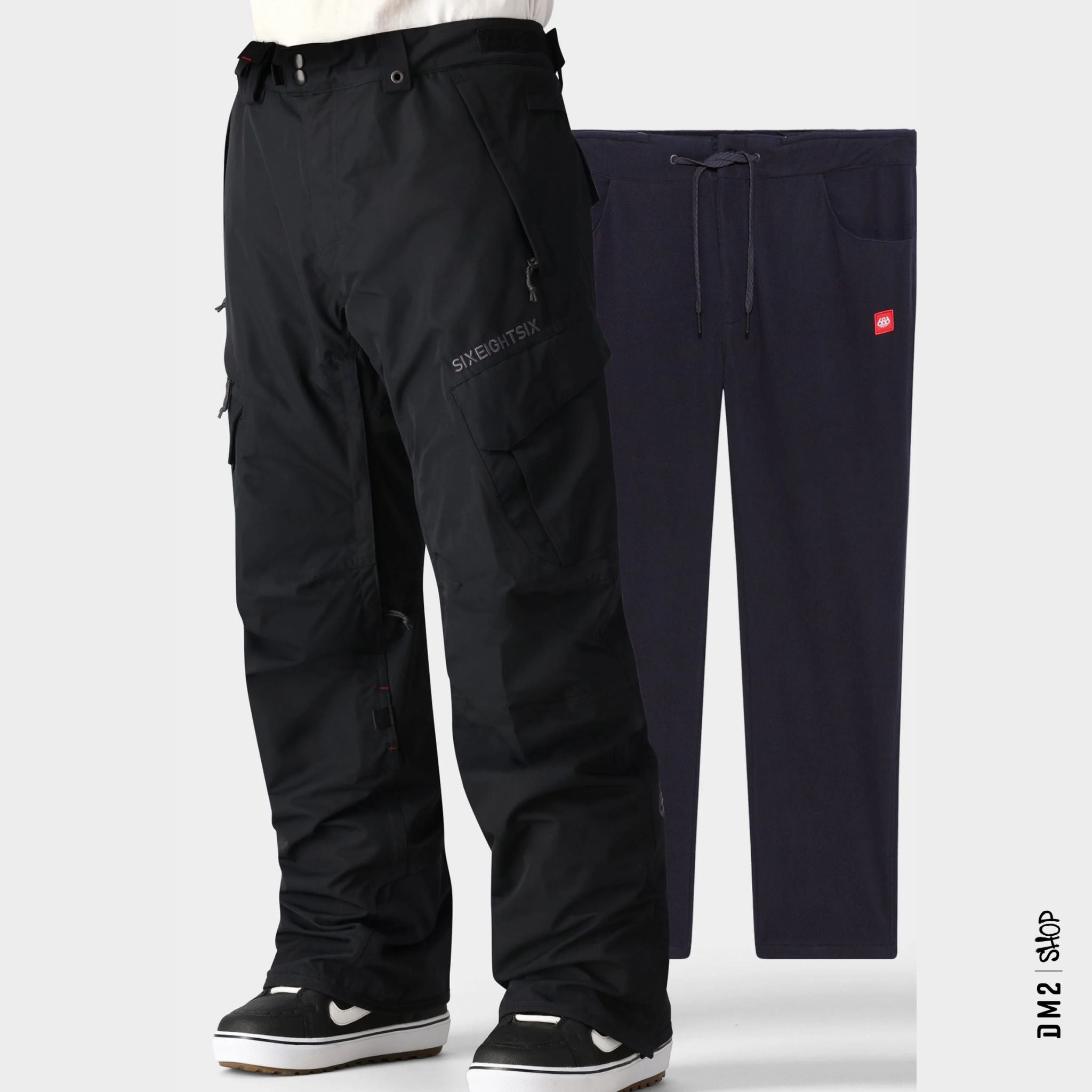 PANTALON SNOW 686 3 DANS 1 SMARTY NOIR - DM2 SHOP
