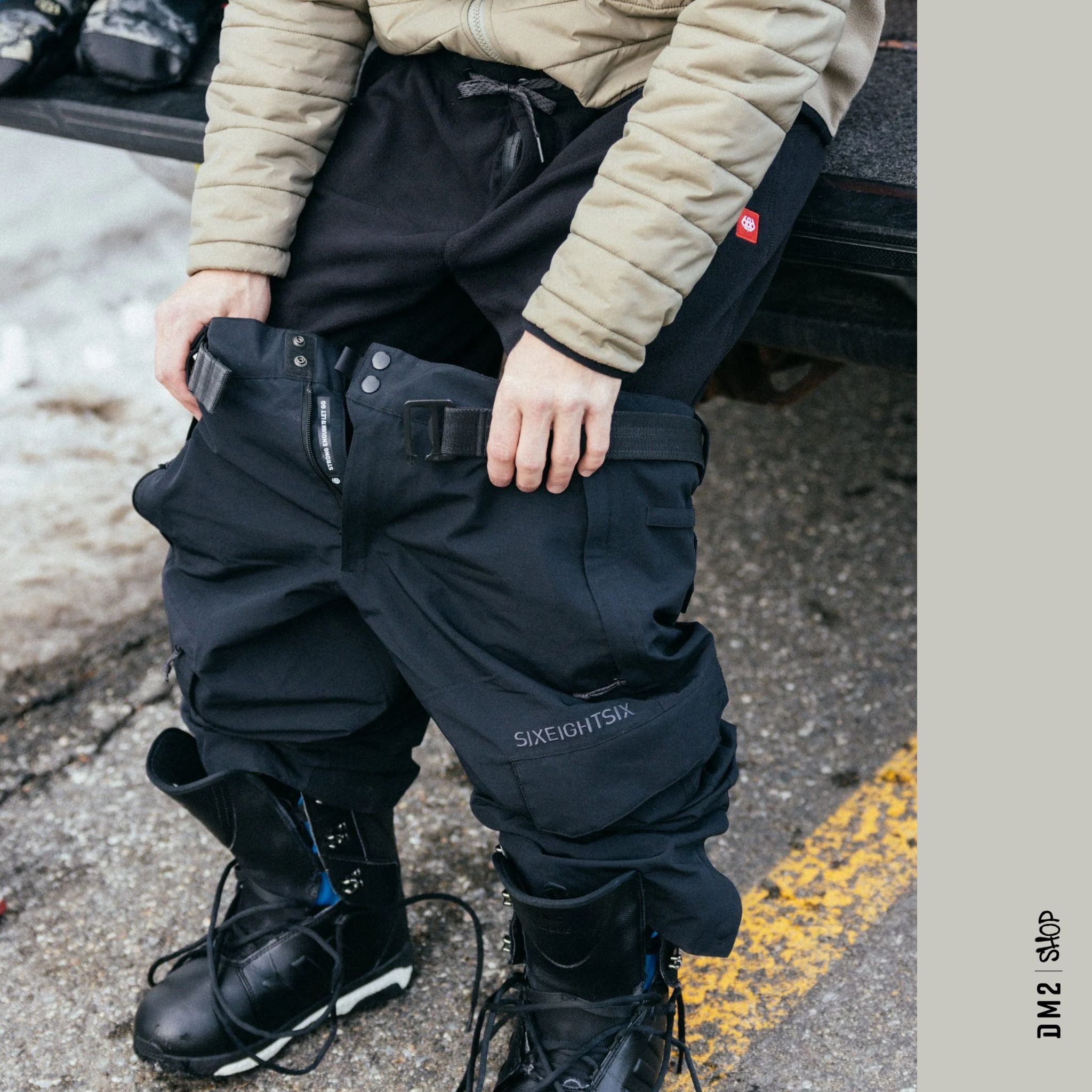 PANTALON SNOW 686 3 DANS 1 SMARTY NOIR - DM2 SHOP