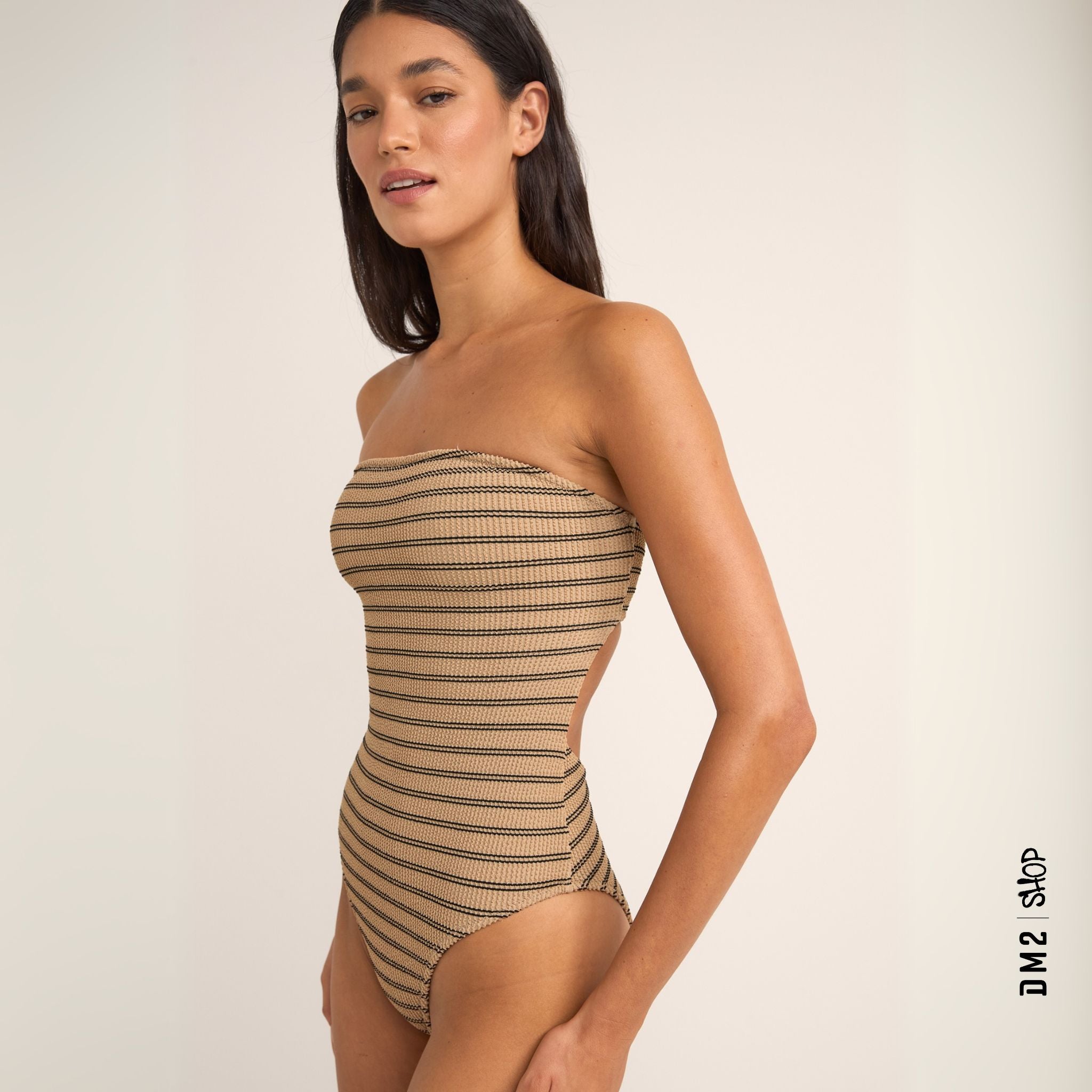MAILLOT FEMME UNE PIECE SOL STRIPE, RHYTHM - DM2 SHOP