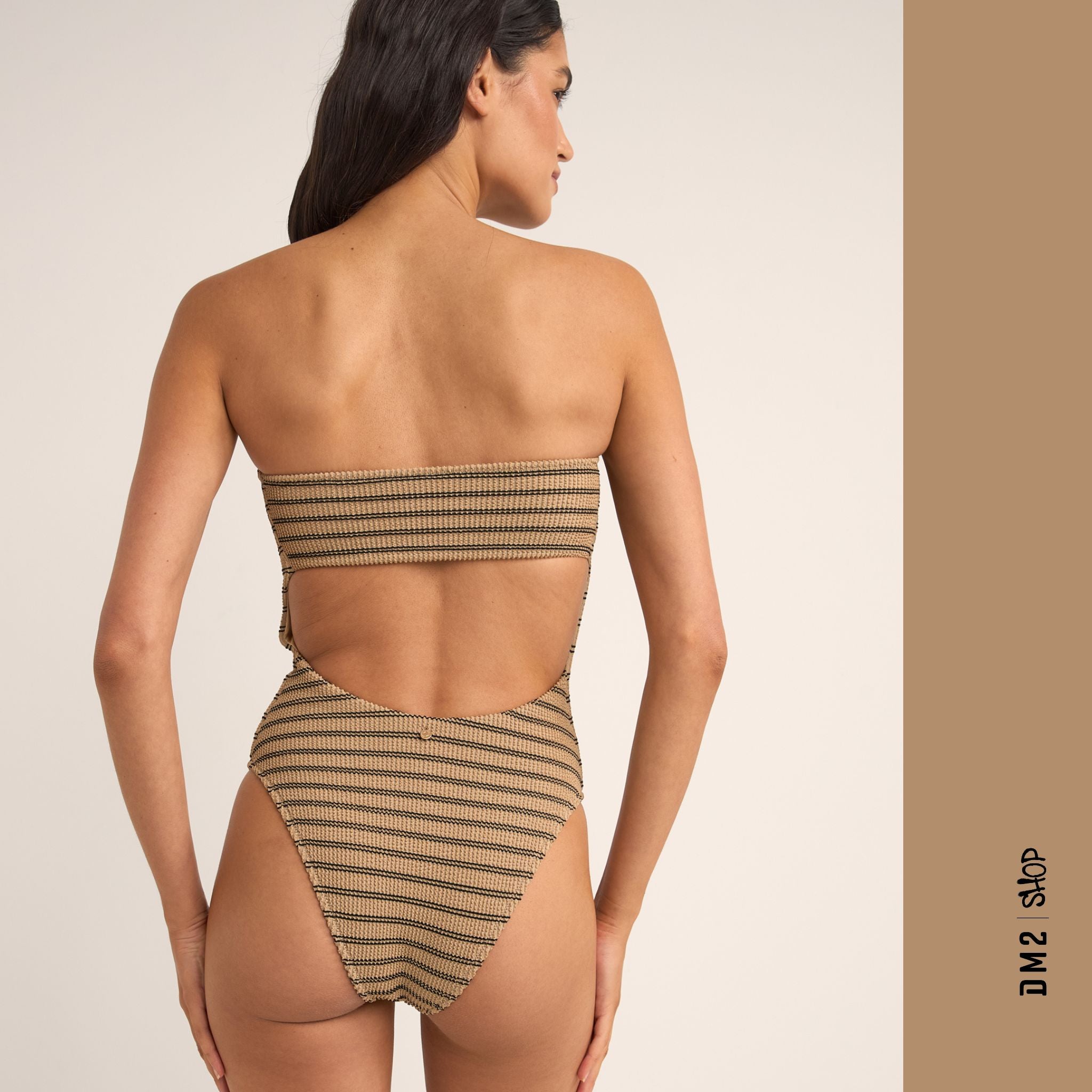 MAILLOT FEMME UNE PIECE SOL STRIPE, RHYTHM - DM2 SHOP