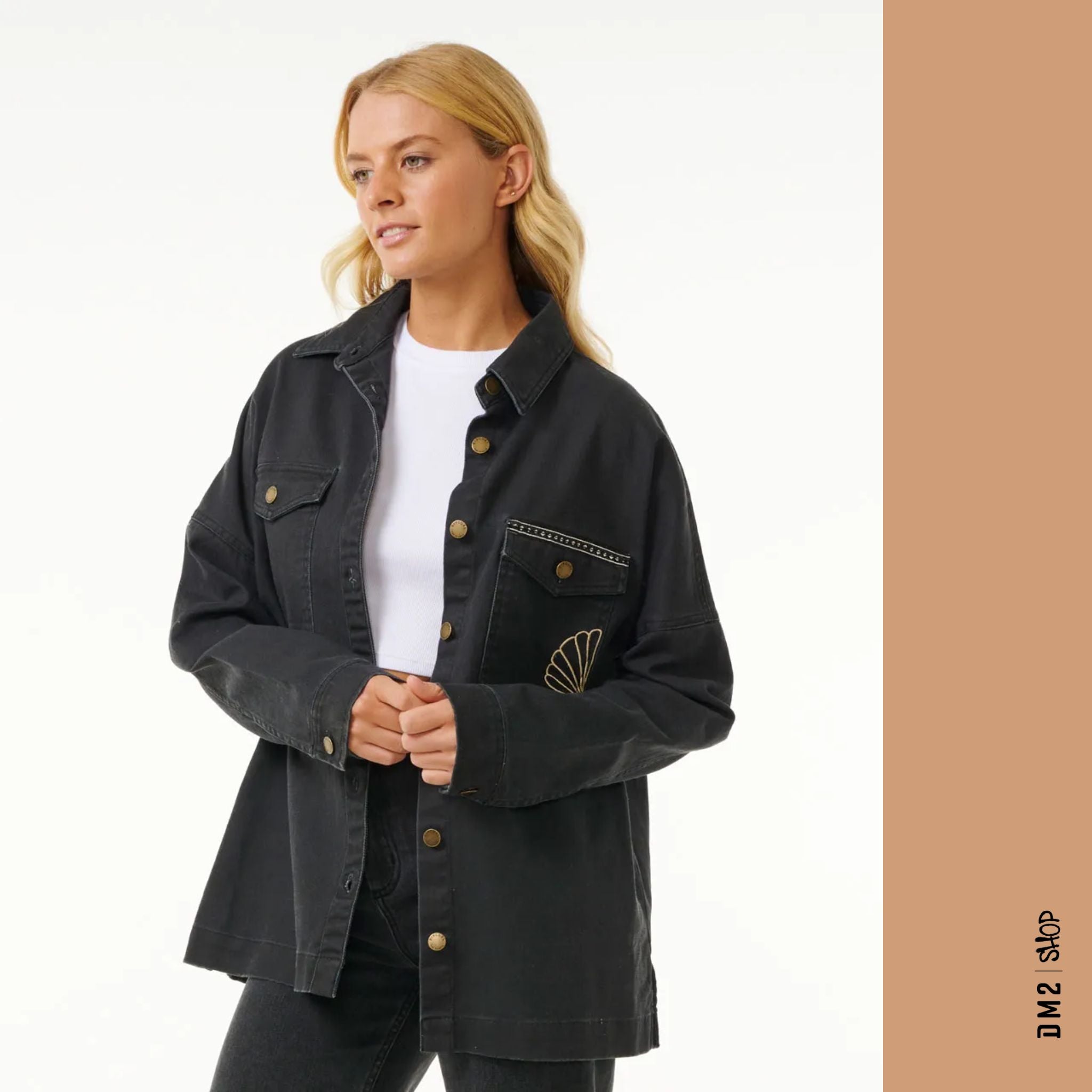 JEAN JACKET SOLEIL BRODÉ RIP CURL FEMME - DM2 SHOP