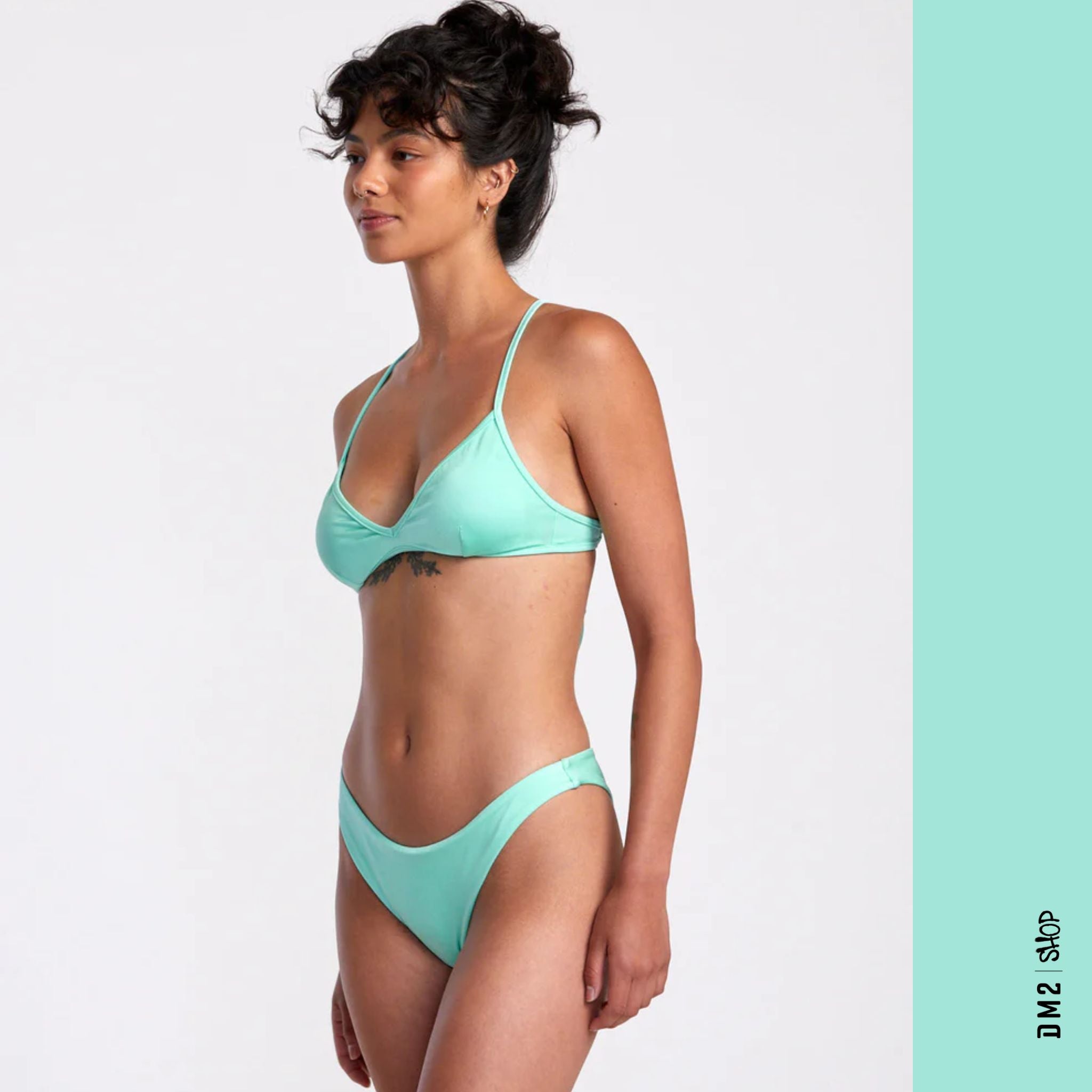 BAS DE BIKINI SOLID SHIMMER FRENCH MED RVCA - DM2 SHOP