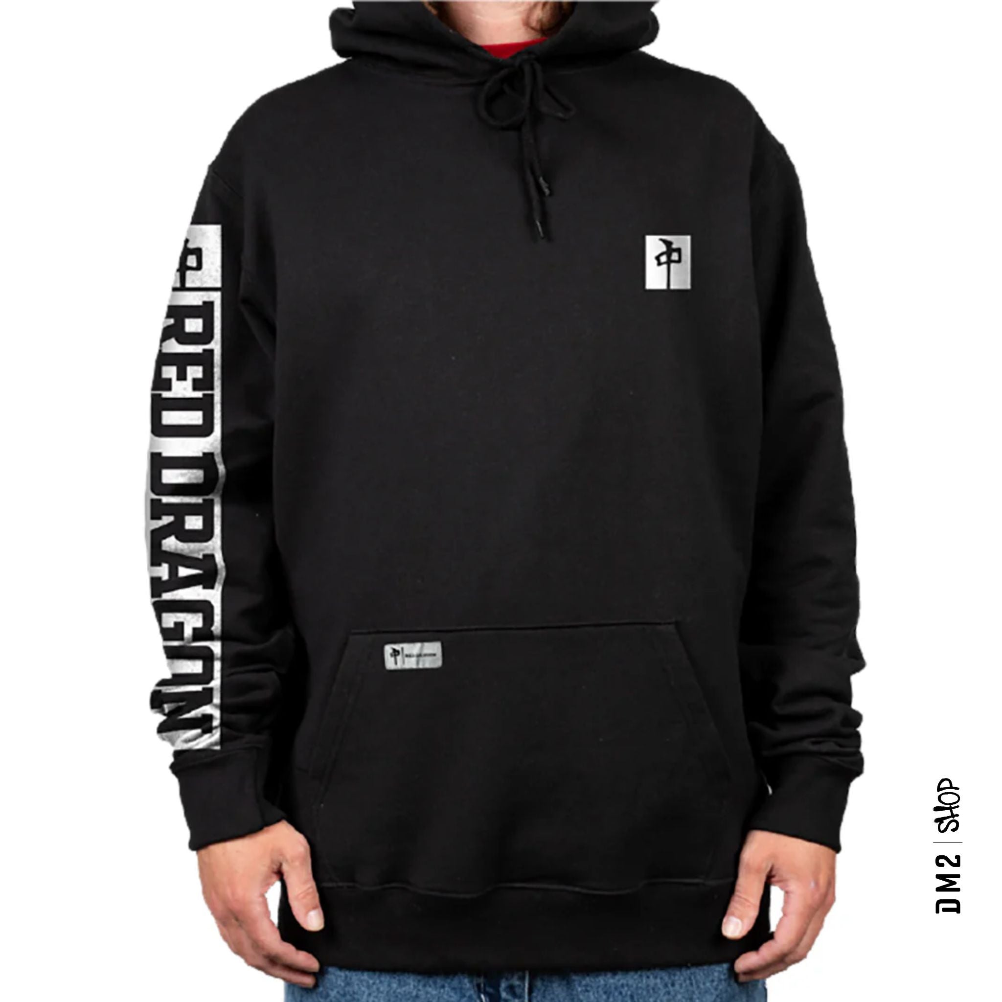 HOOD HOMME SQUARE ONE NOIR, RED DRAGON - DM2 SHOP
