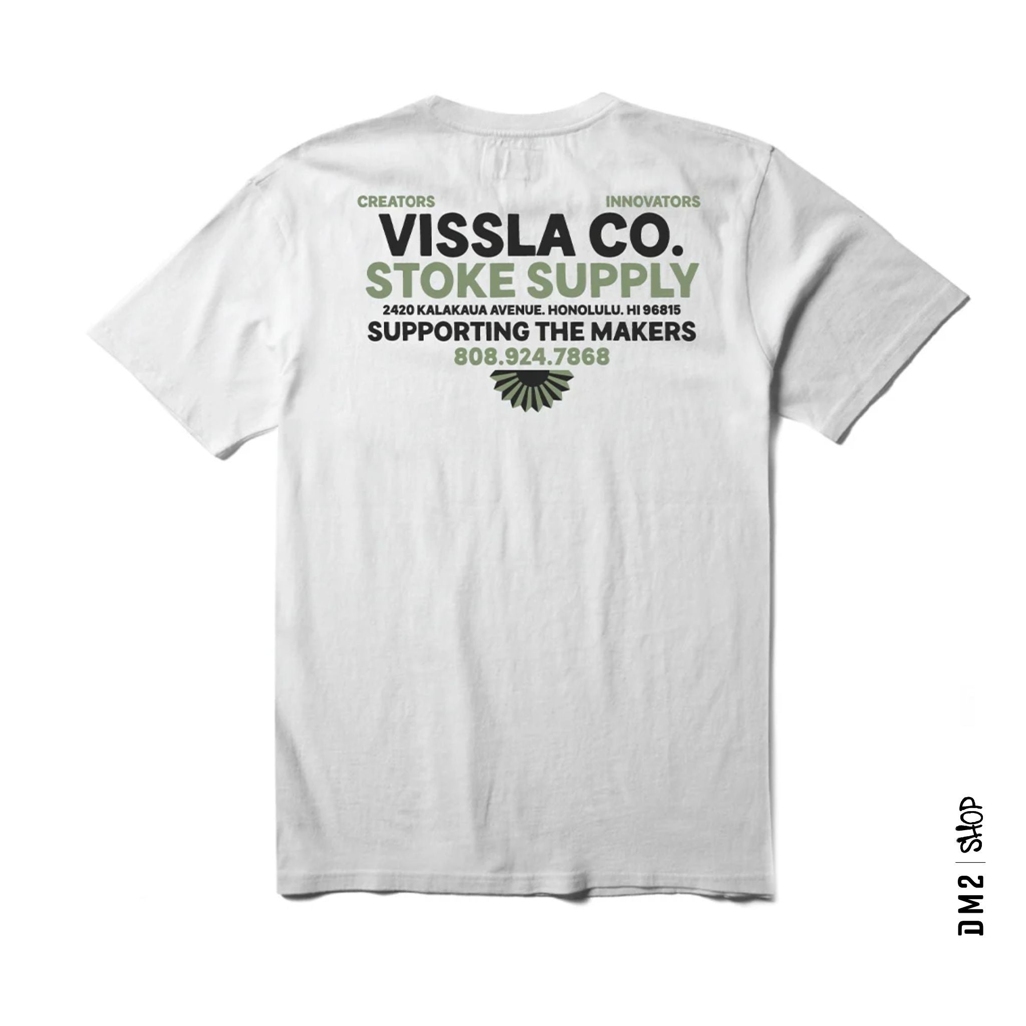 T - SHIRT HOMME STOKE SUPPLY BLANC, VISSLA - DM2 SHOP
