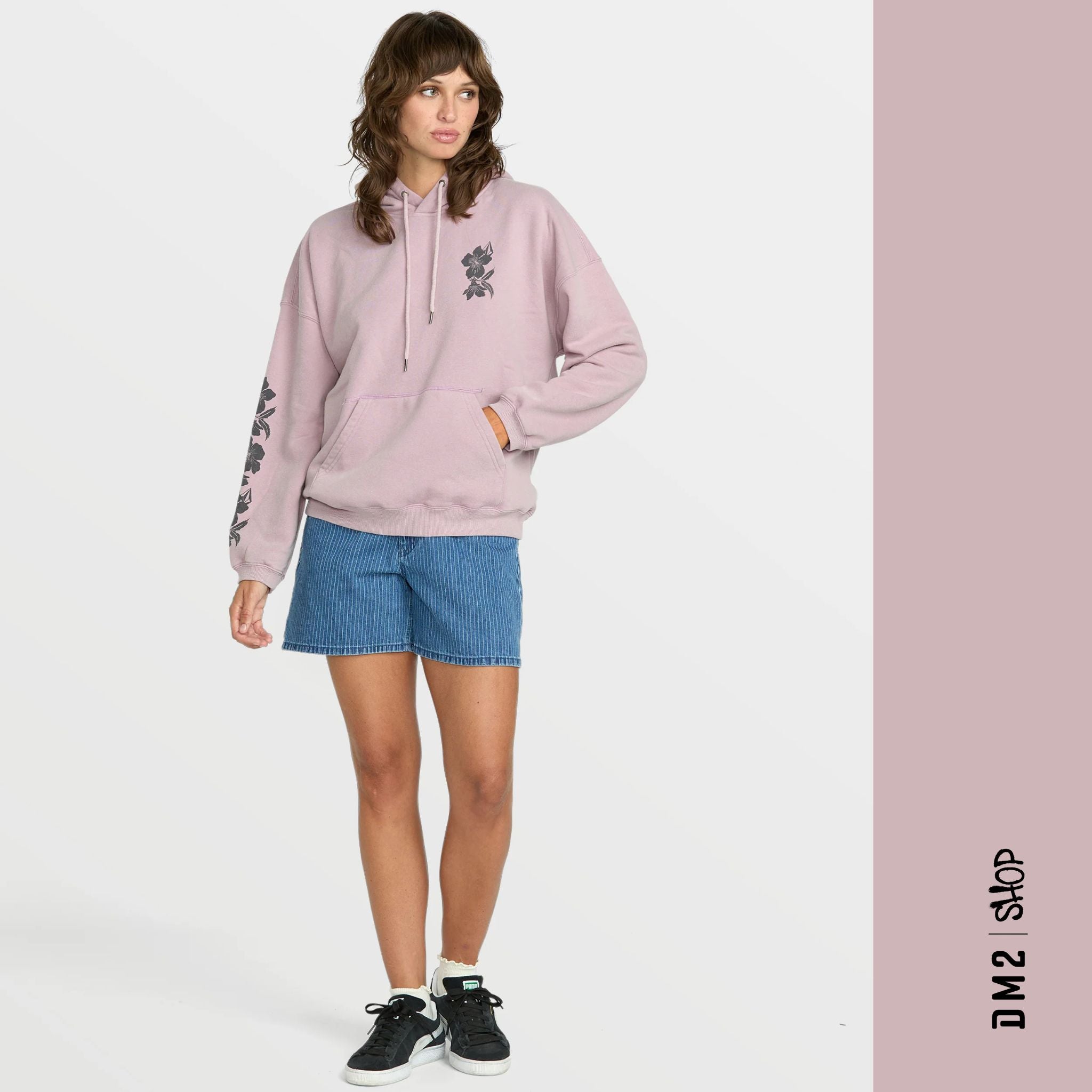 HOOD FEMME STONE ART VIOLET, VOLCOM - DM2 SHOP