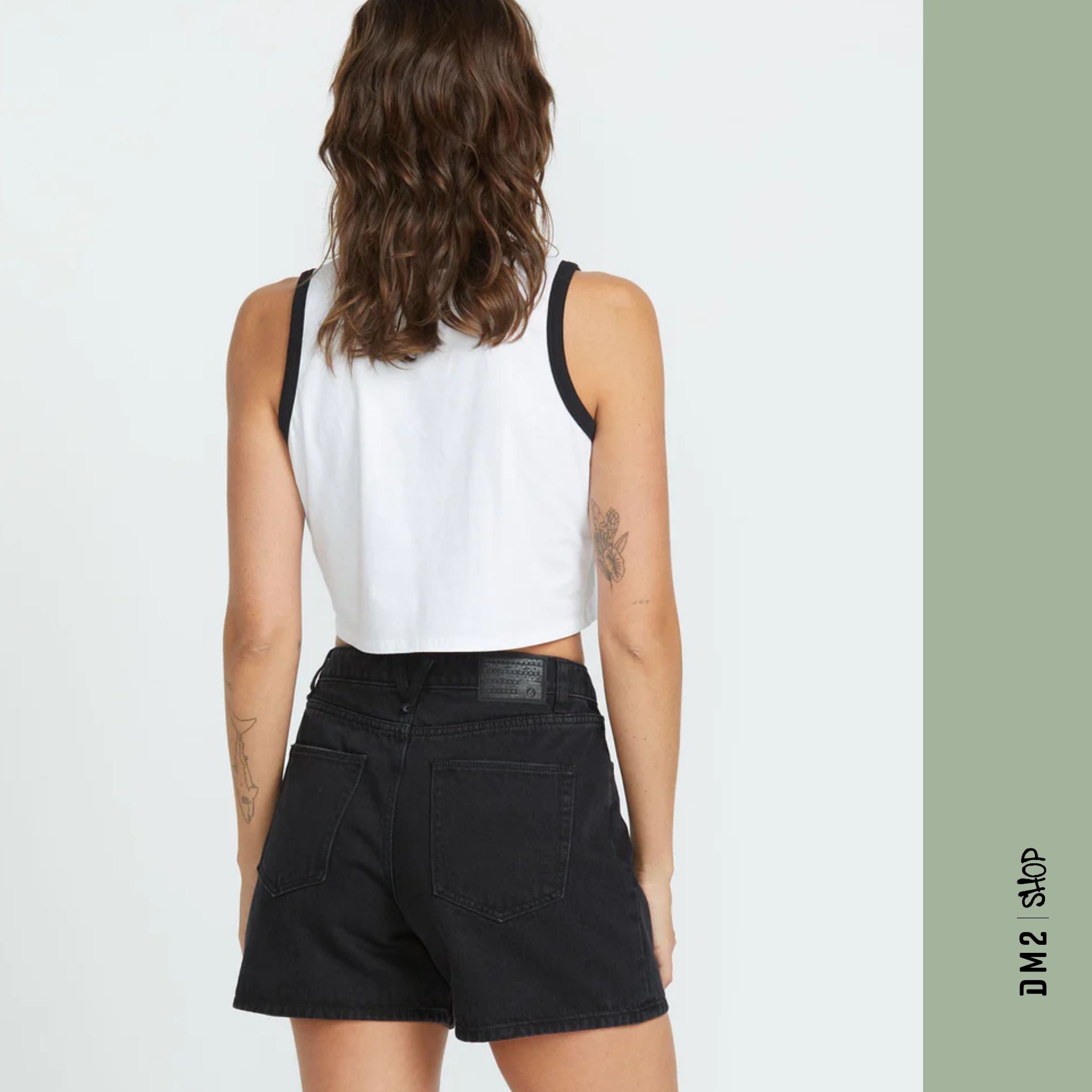 SHORT FEMME STONED BOYFRIEND NOIR, VOLCOM - DM2 SHOP