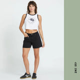 SHORT FEMME STONED BOYFRIEND NOIR, VOLCOM - DM2 SHOP