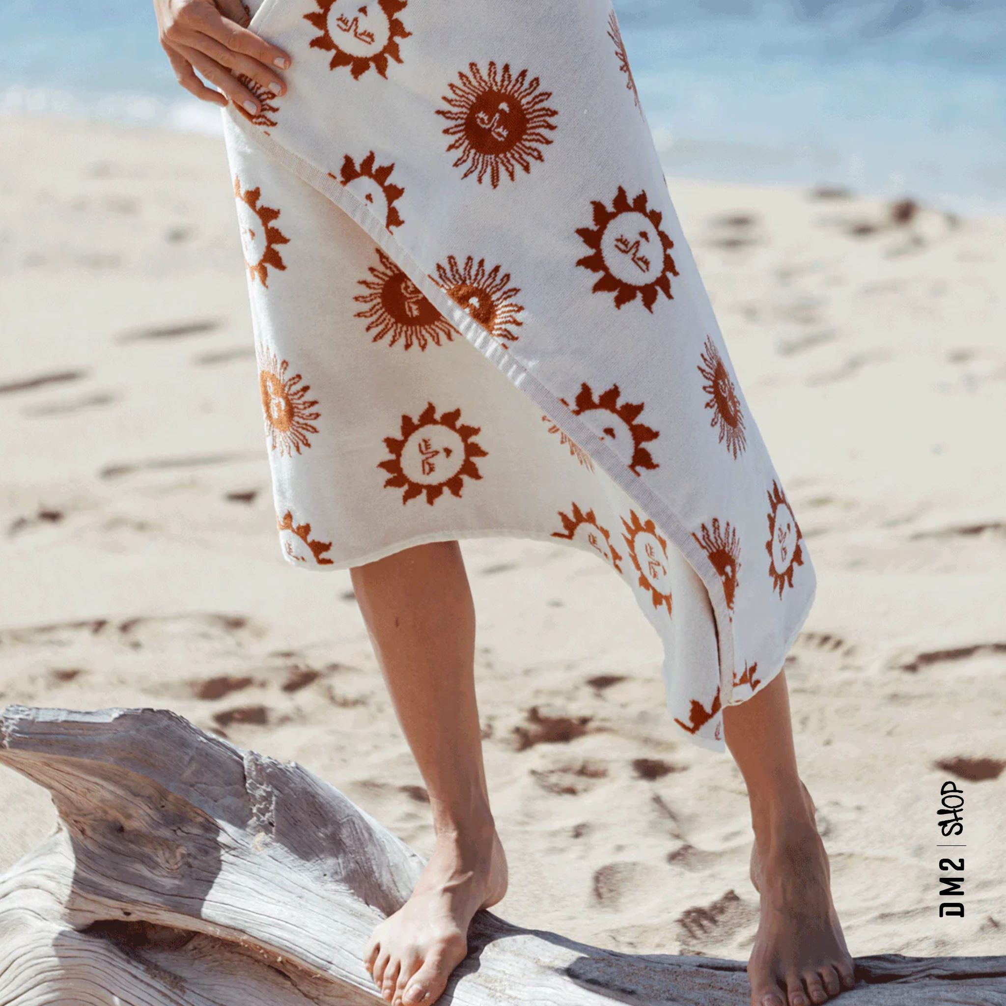 SERVIETTE PLAGE SUNBURN CREME, SLOWTIDE - DM2 SHOP