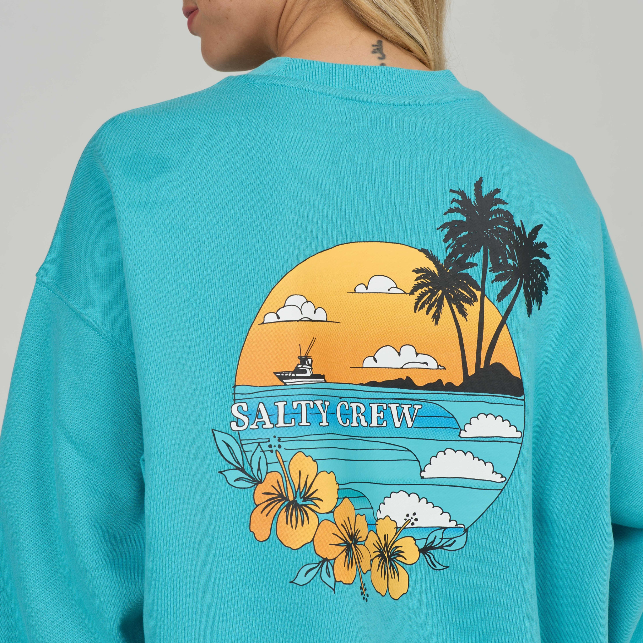 SALTY CREW - CREWNECK FEMME - SUNSET