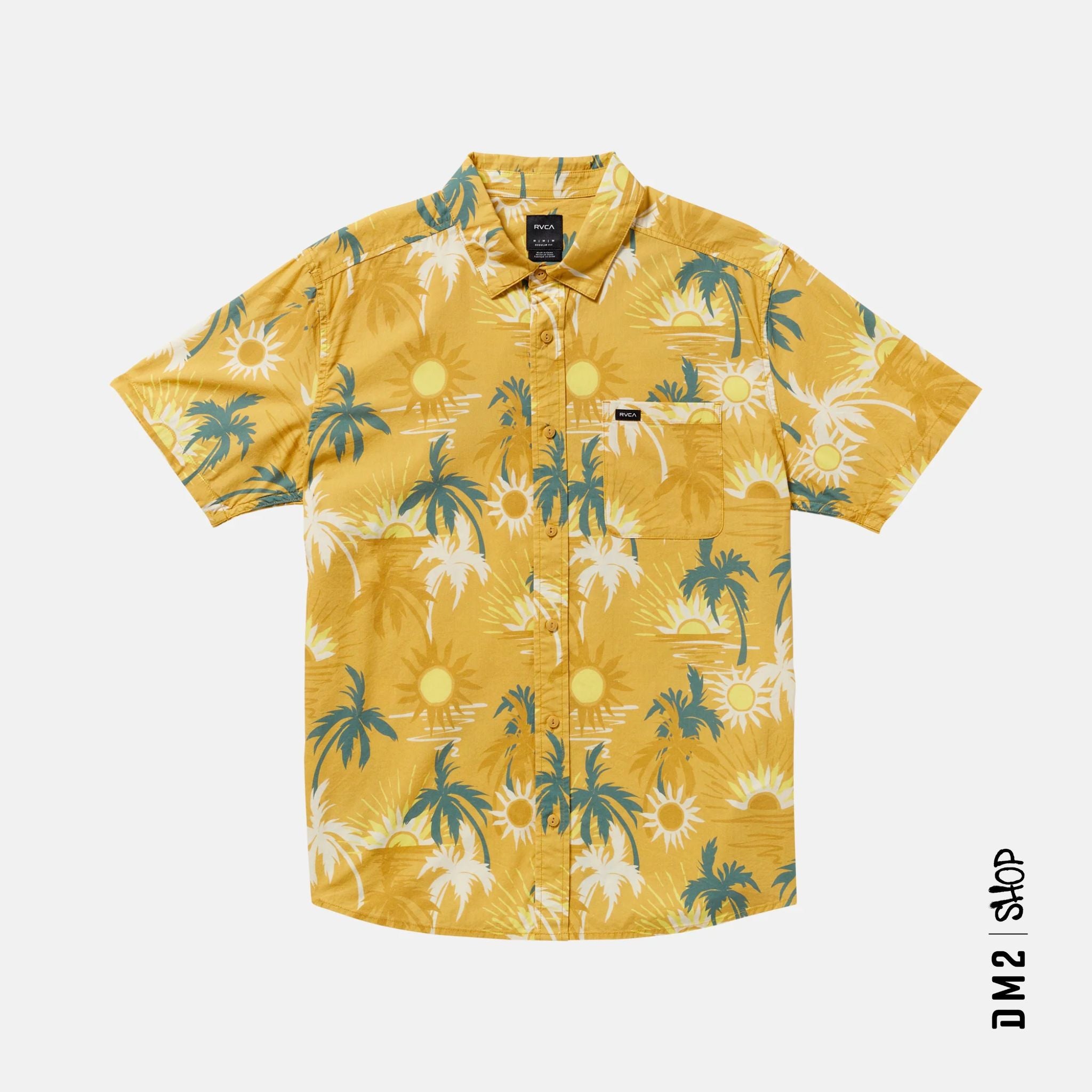 CHEMISE HOMME SUNSET JAUNE, RVCA - DM2 SHOP