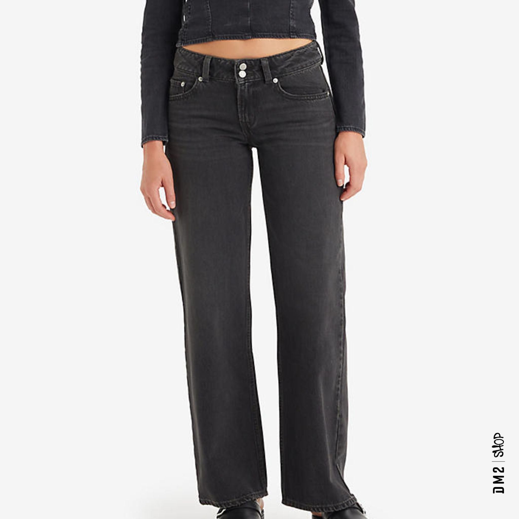 JEANS FEMME SUPERLOW LOOSE NOIR LEVI'S - DM2 SHOP