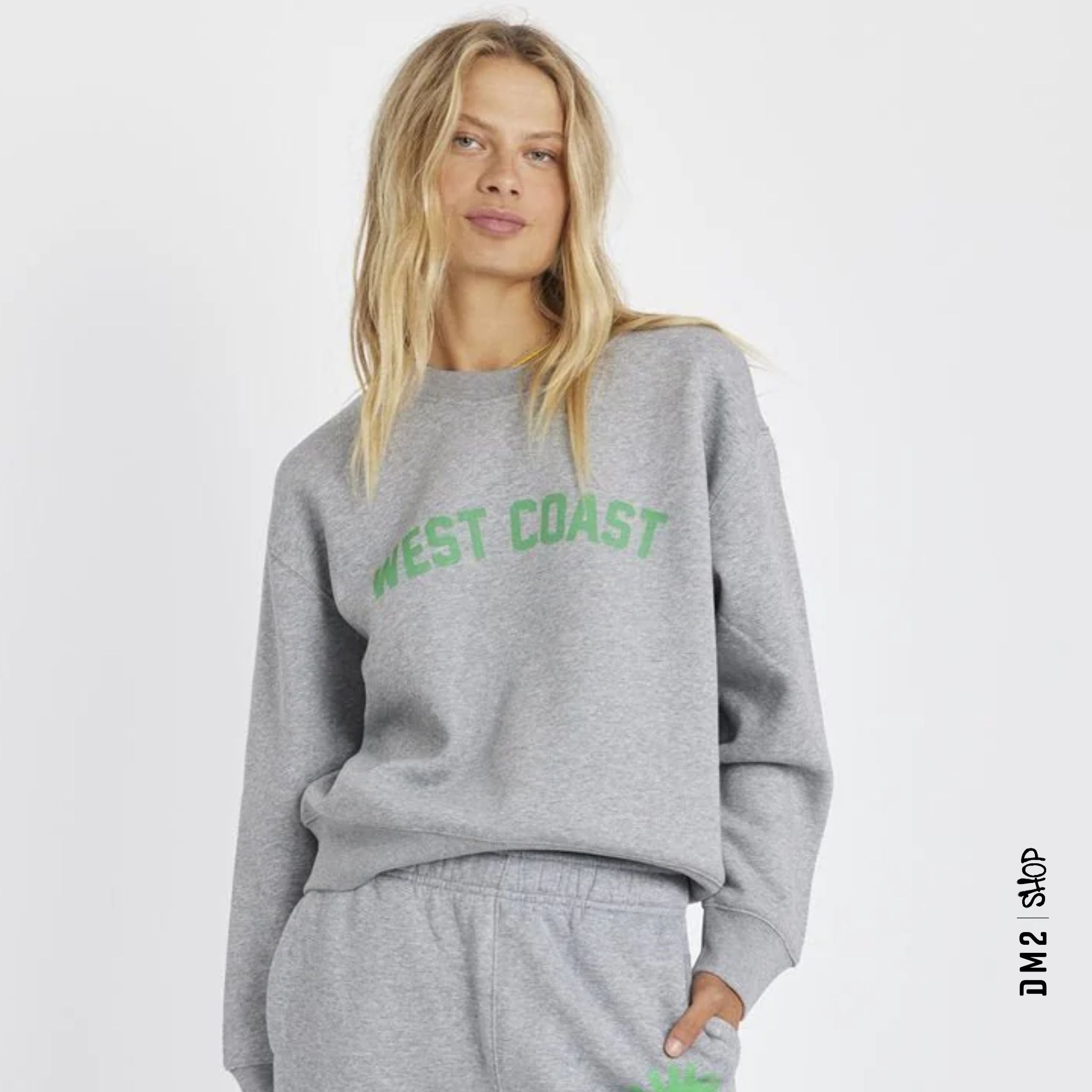 CREWNECK FEMME SURF GRIS, SISSTR - DM2 SHOP